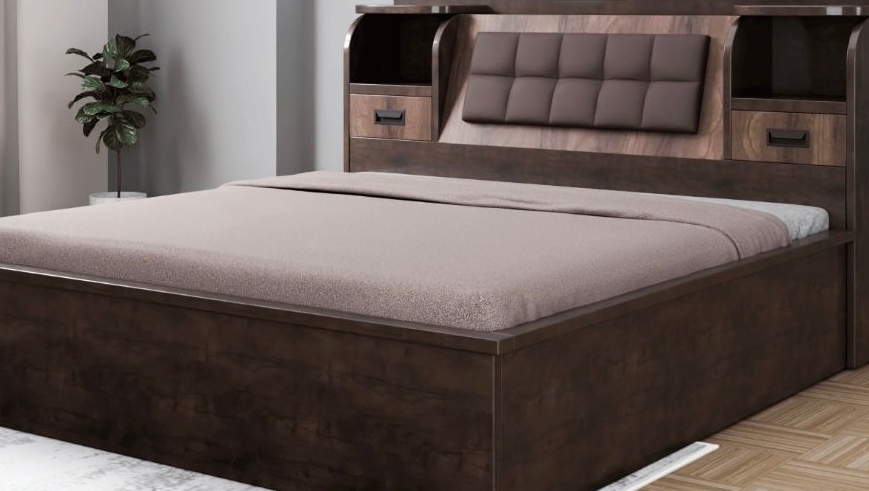 Luxurious Wooden Bed Frame view 2
