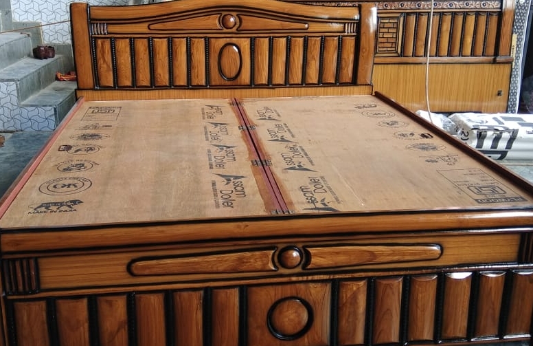 Wooden King Size Bed view 2