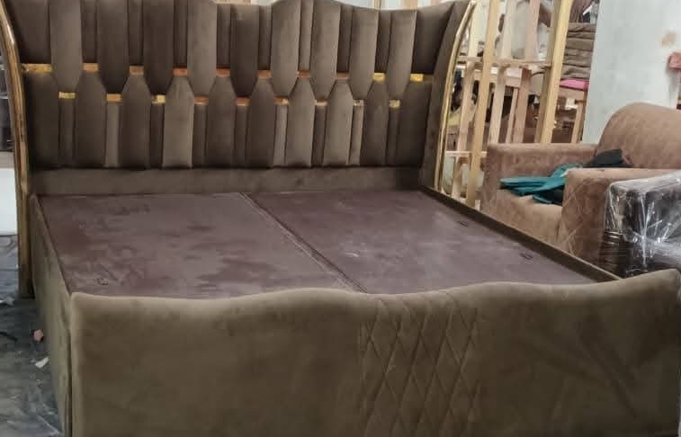 Plush Velvet Bed Frame view 2