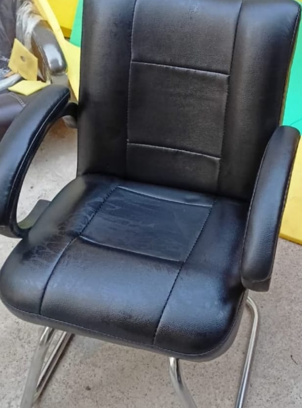 Sleek Black Office Chair view 2