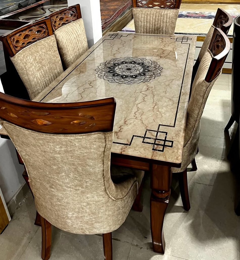 Elegant Glass-Top Dining Set view 2