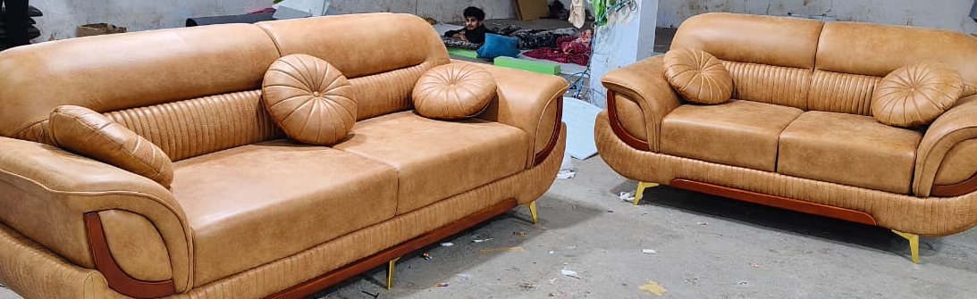 Luxury Tan Sofa Set view 2