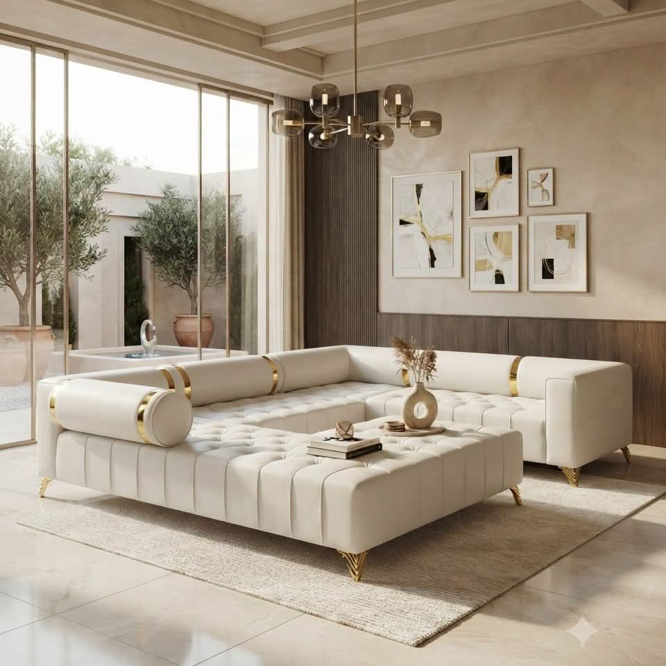 Luxury L-Shaped Sofa view 2