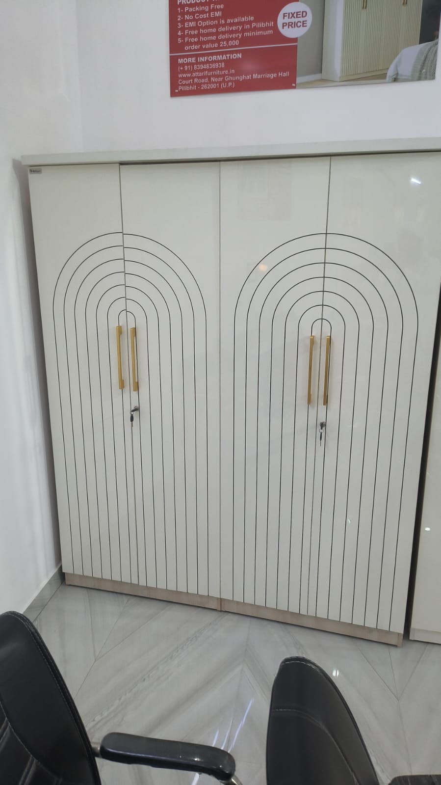 Modern Wardrobe 4door view 2