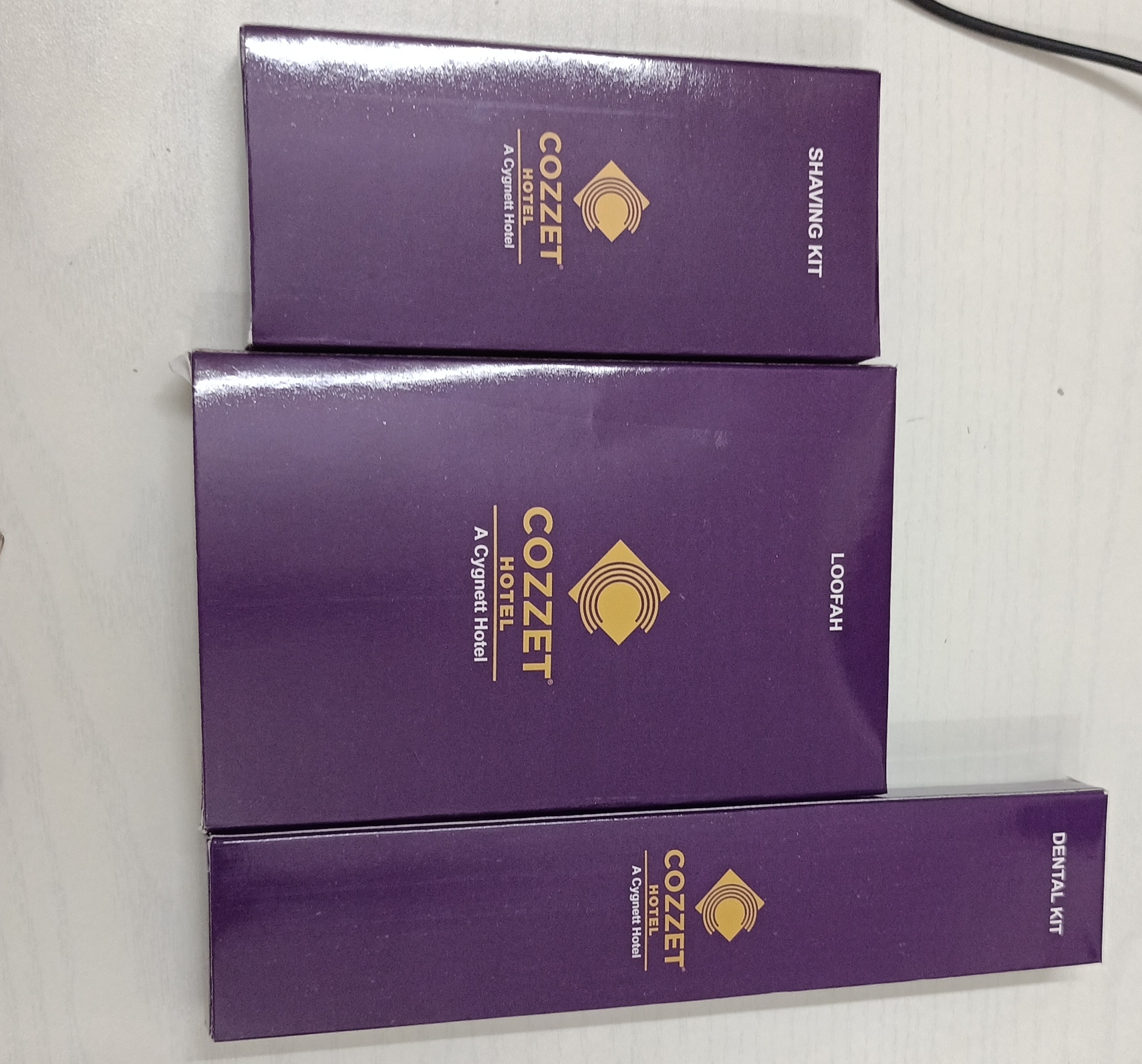 Cozzet Hotel Amenity Boxes view 2