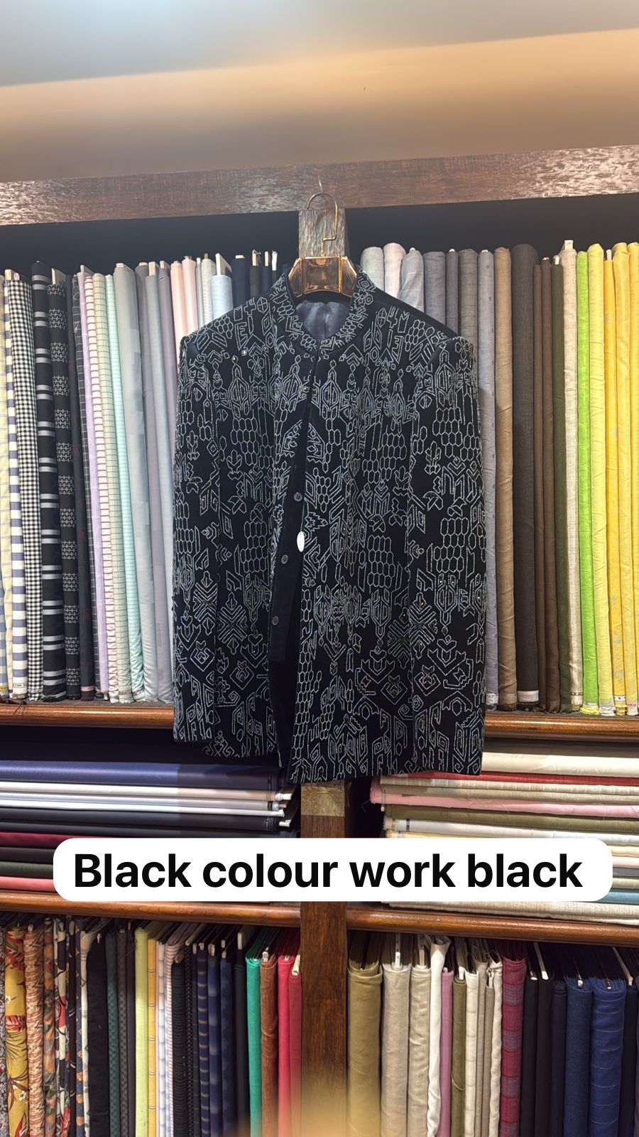 Black Colour Work Black view 2