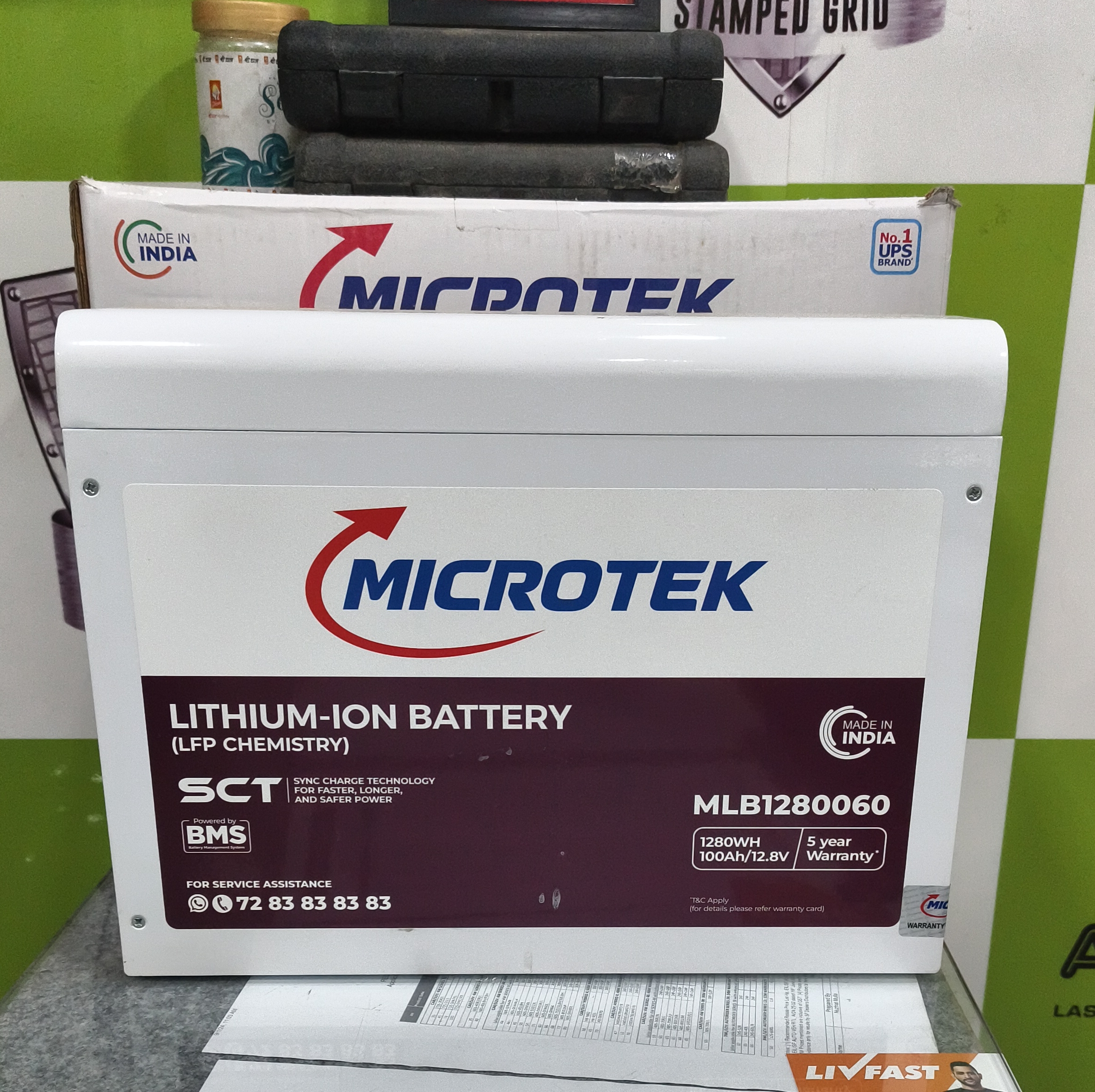 Microtek Lithium-Ion Battery view 2