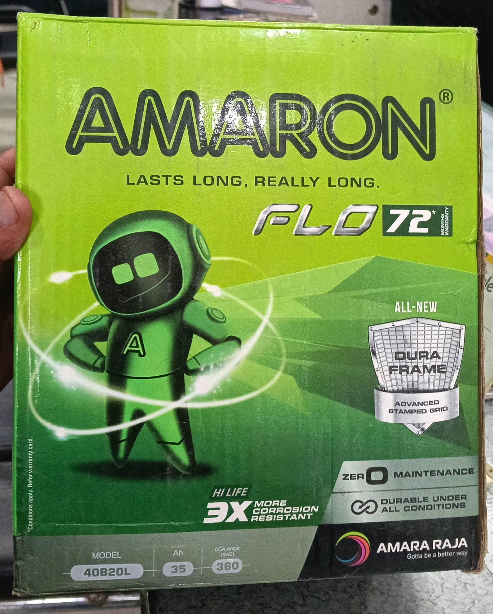 Amaron FLO 72 view 2