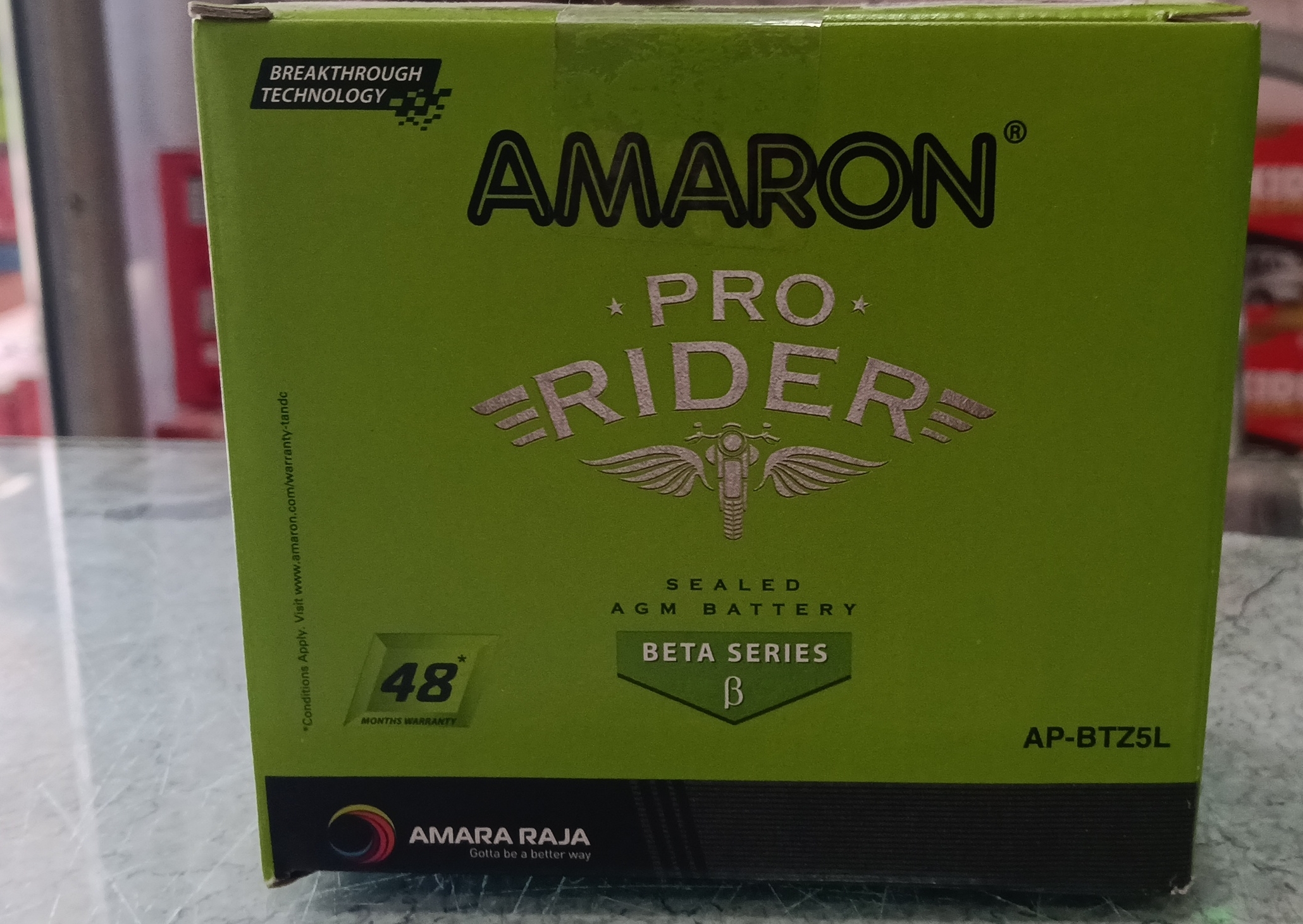 Amaron Pro Rider Battery view 2