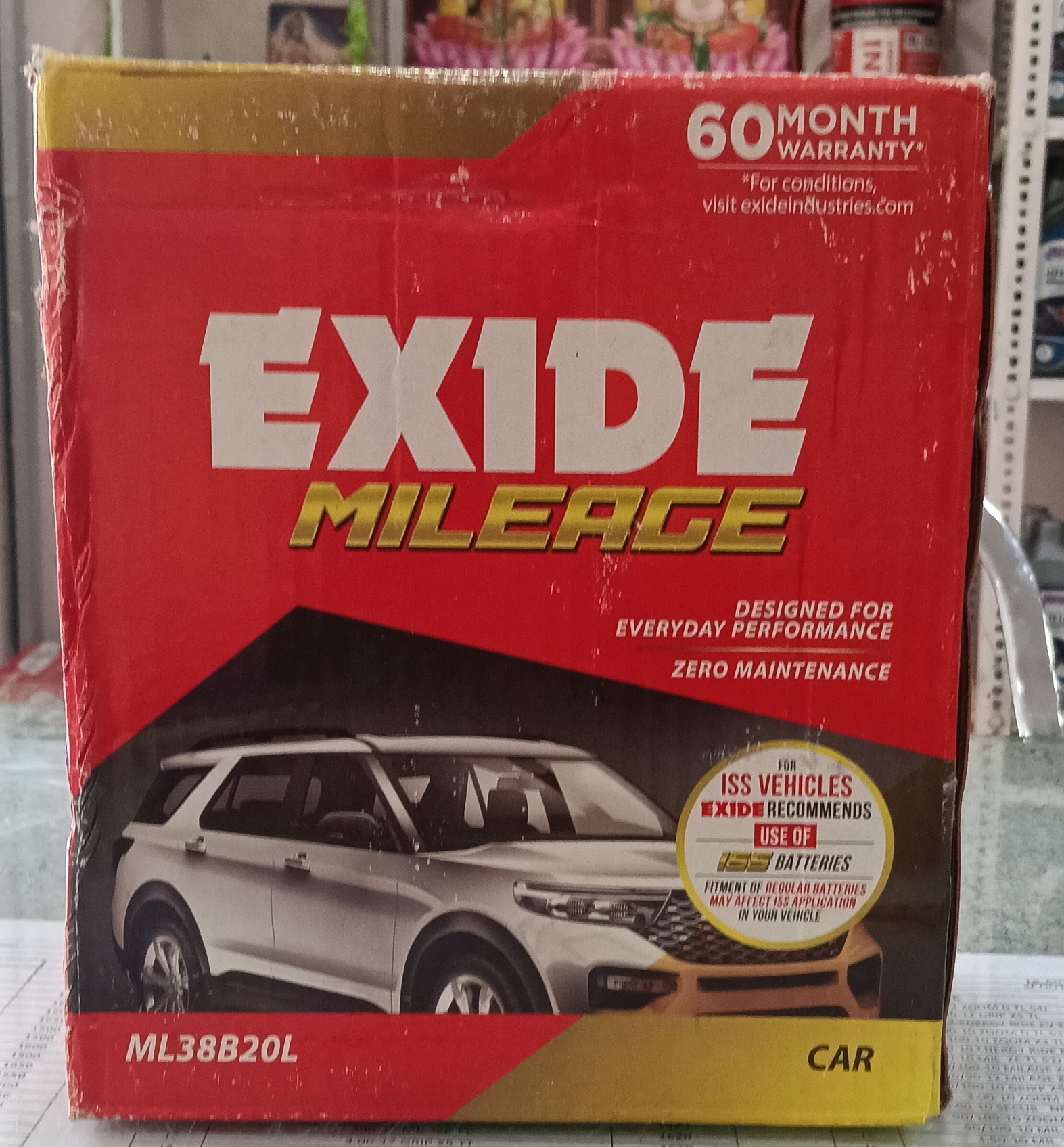 Exide Mileage ML38B20L view 2