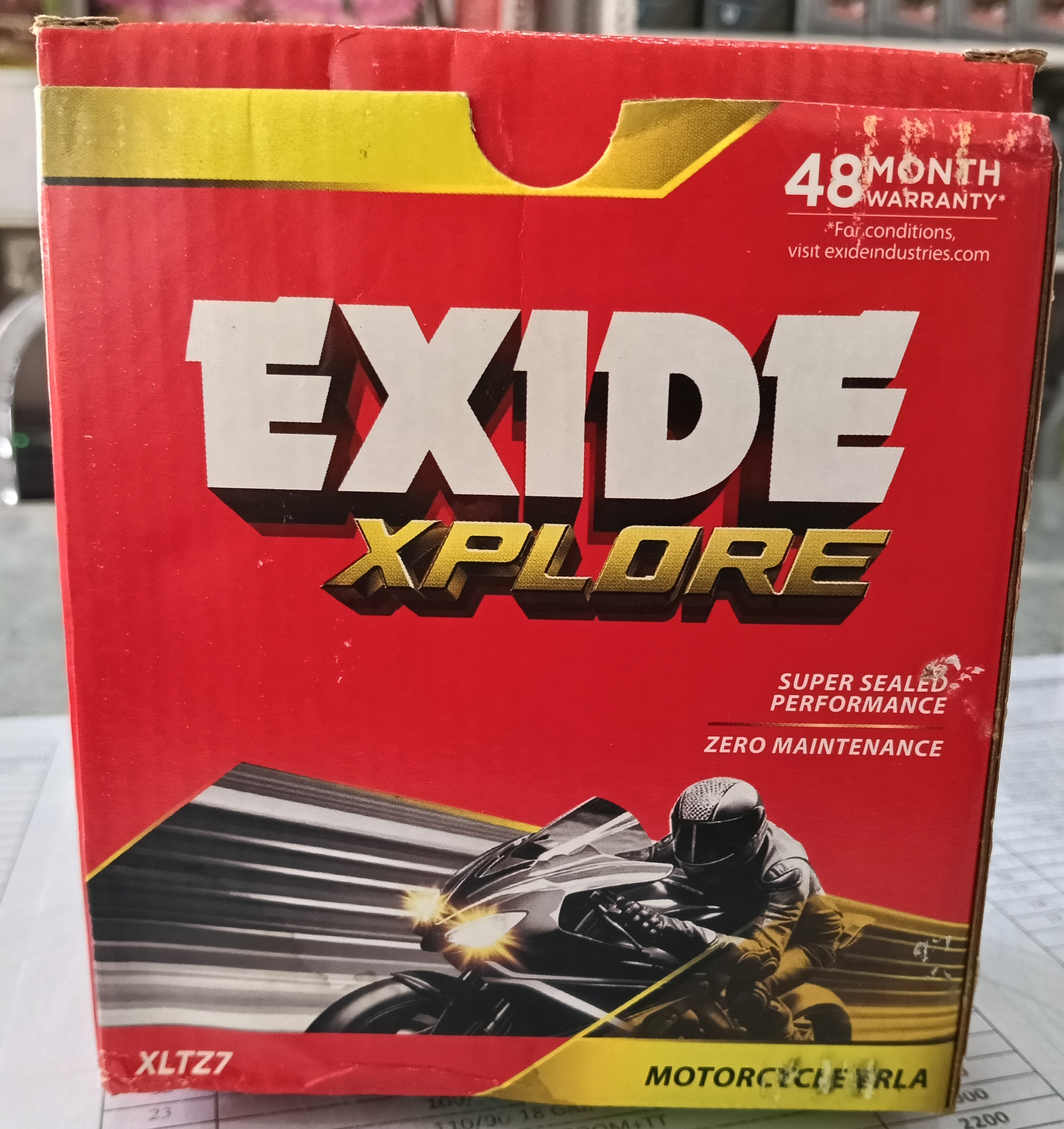 Exide Xplore XLTZ7 view 2