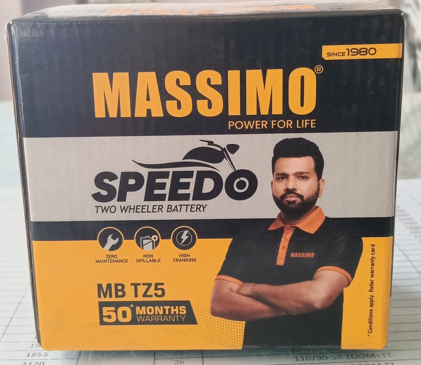 Massimo Speedo Two Wheeler Battery view 2