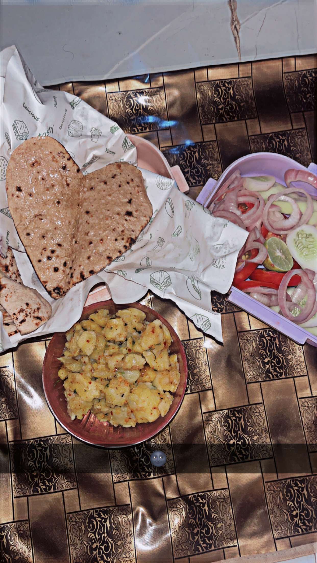 Traditional Indian Meal view 2
