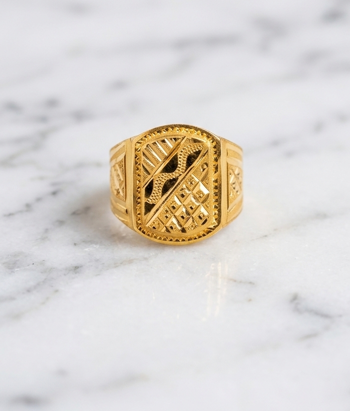 Gold Mens Ring view 2