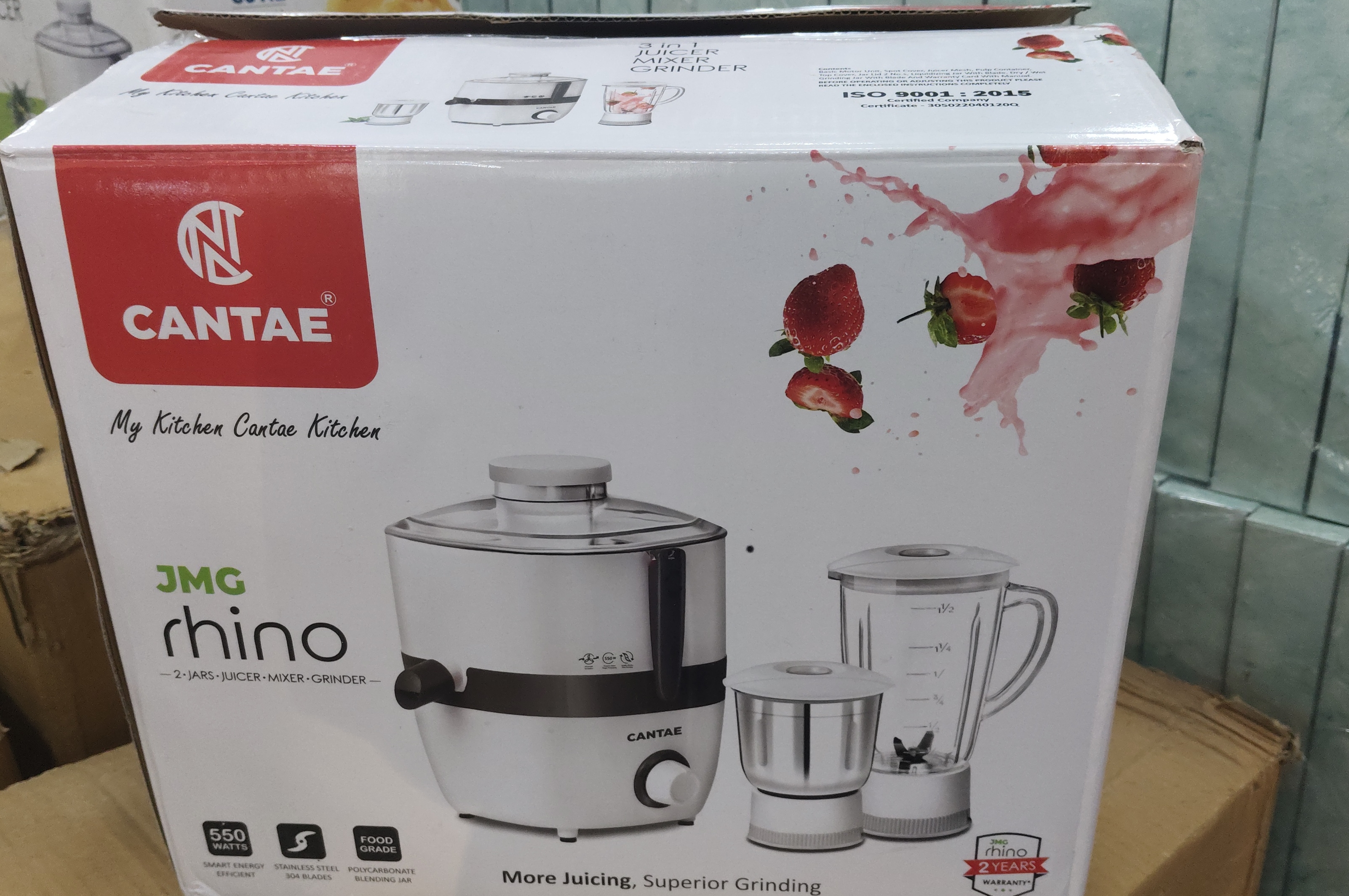 CANTAE JMG Rhino Juicer Mixer Grinder view 2