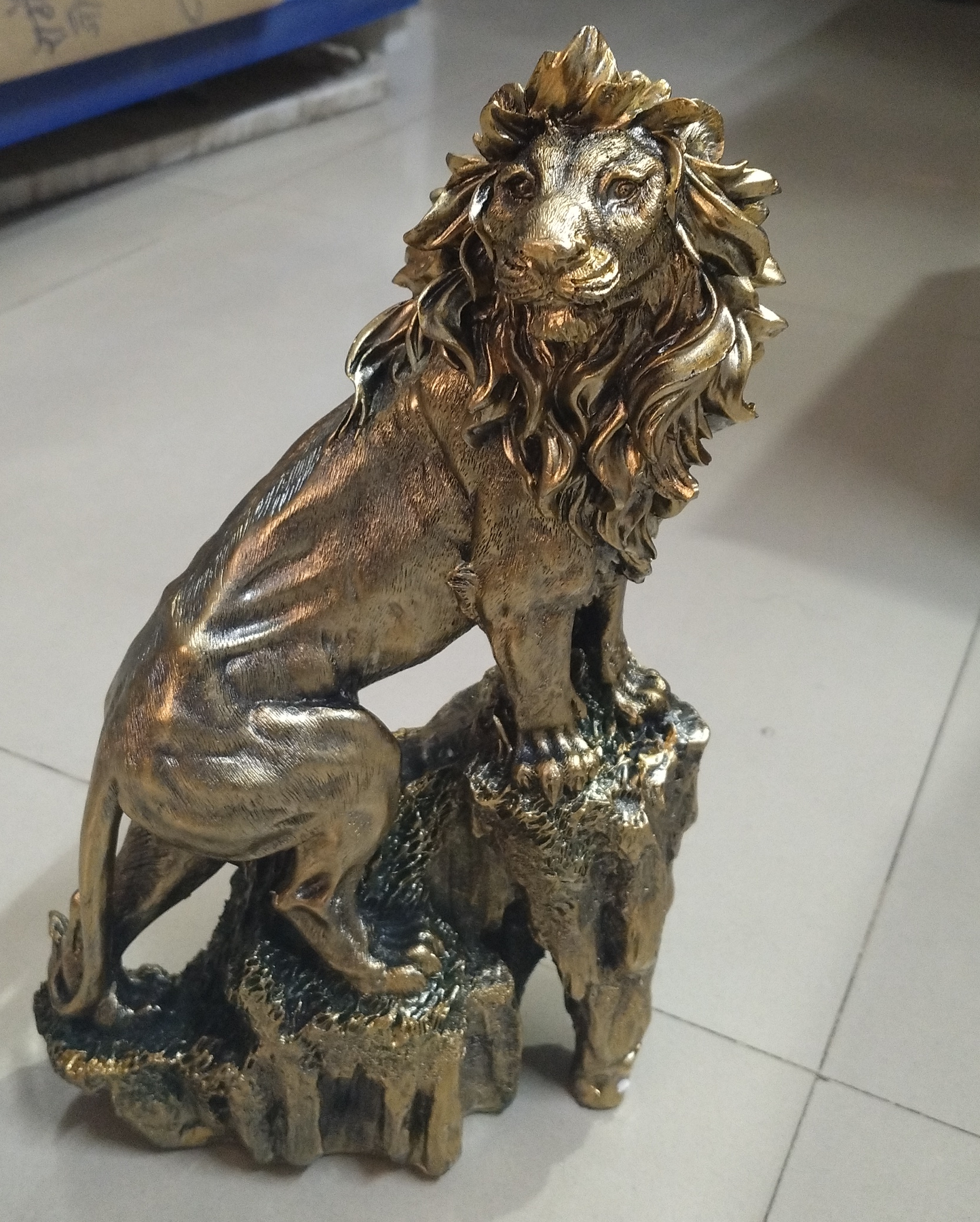 Golden Lion Sculpture view 2