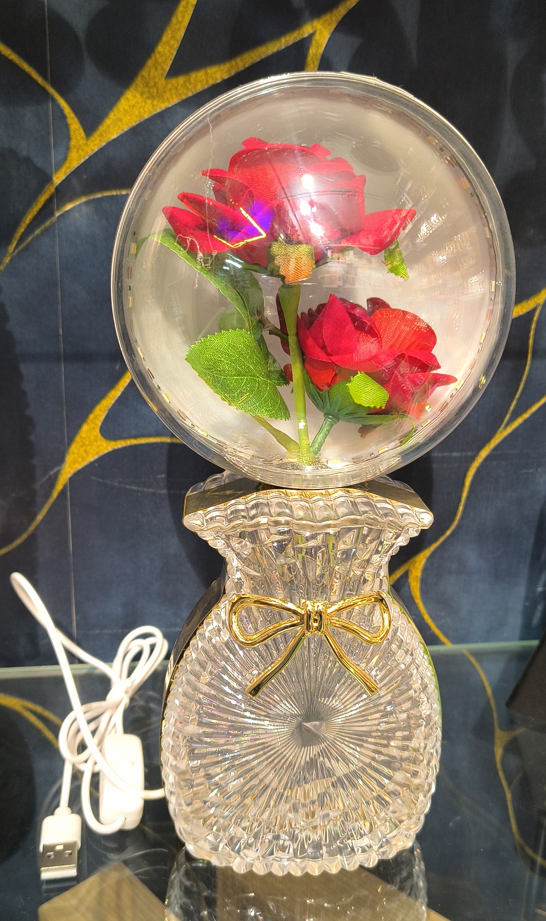 Decorative Rose Globe view 2