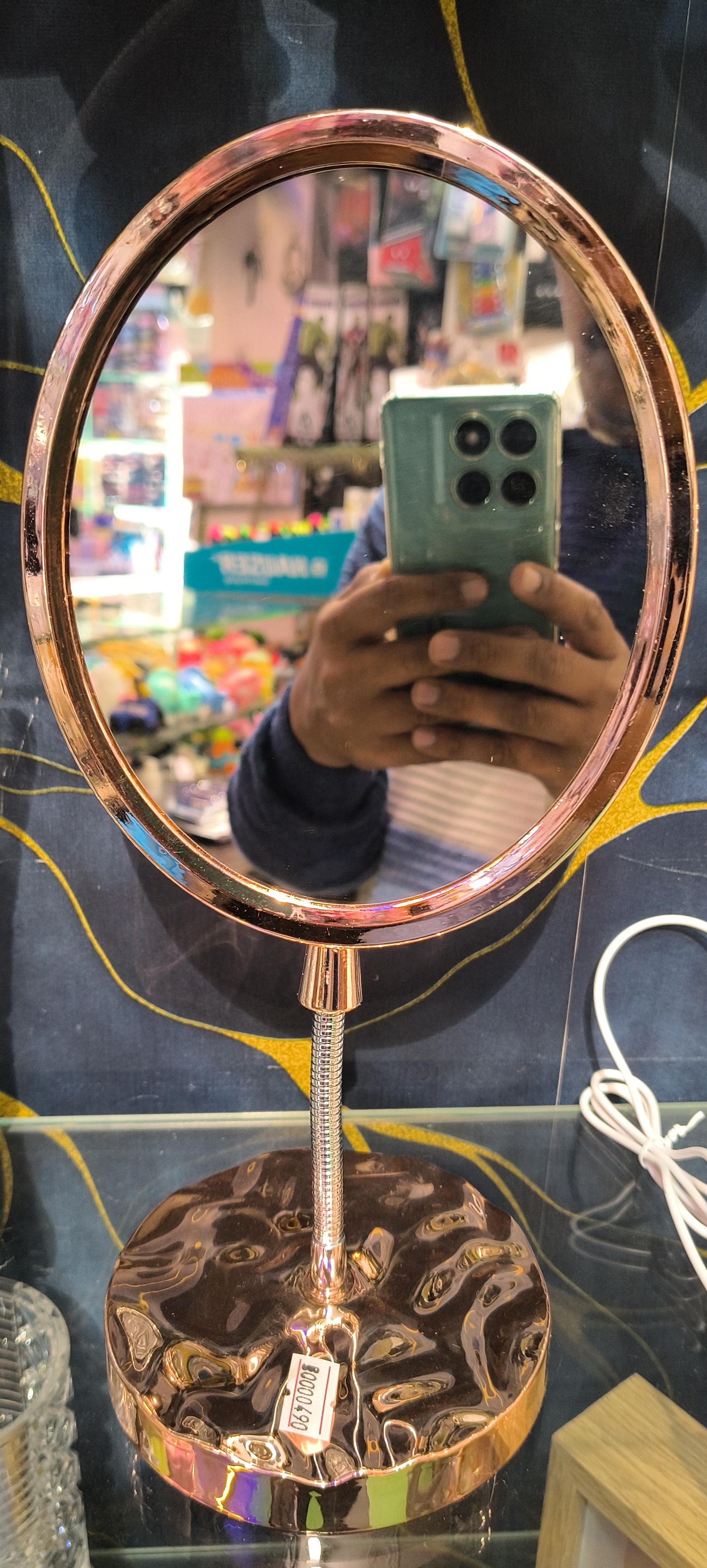 Rose Gold Makeup Mirror view 2