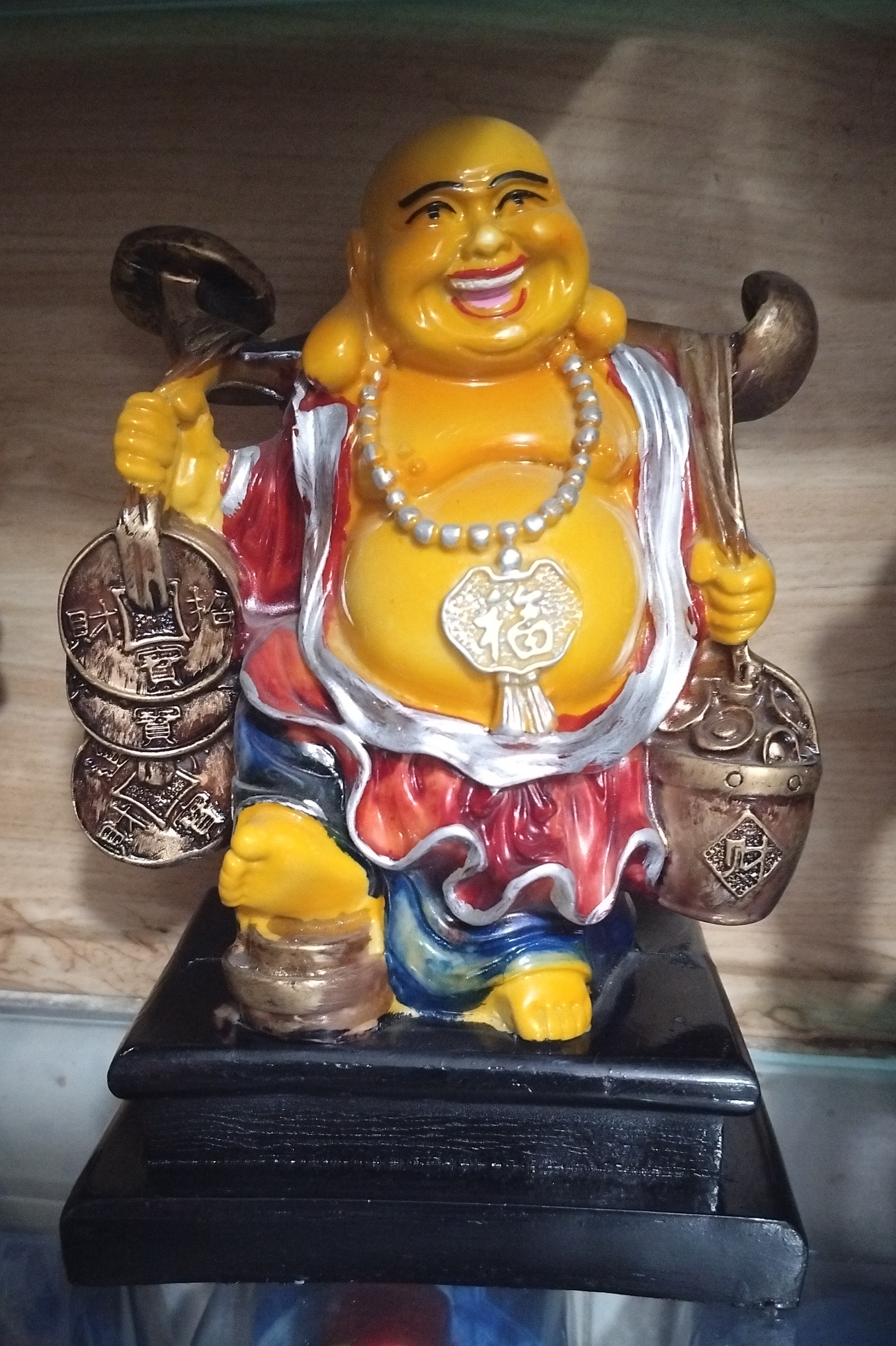 Laughing Buddha Statue view 2