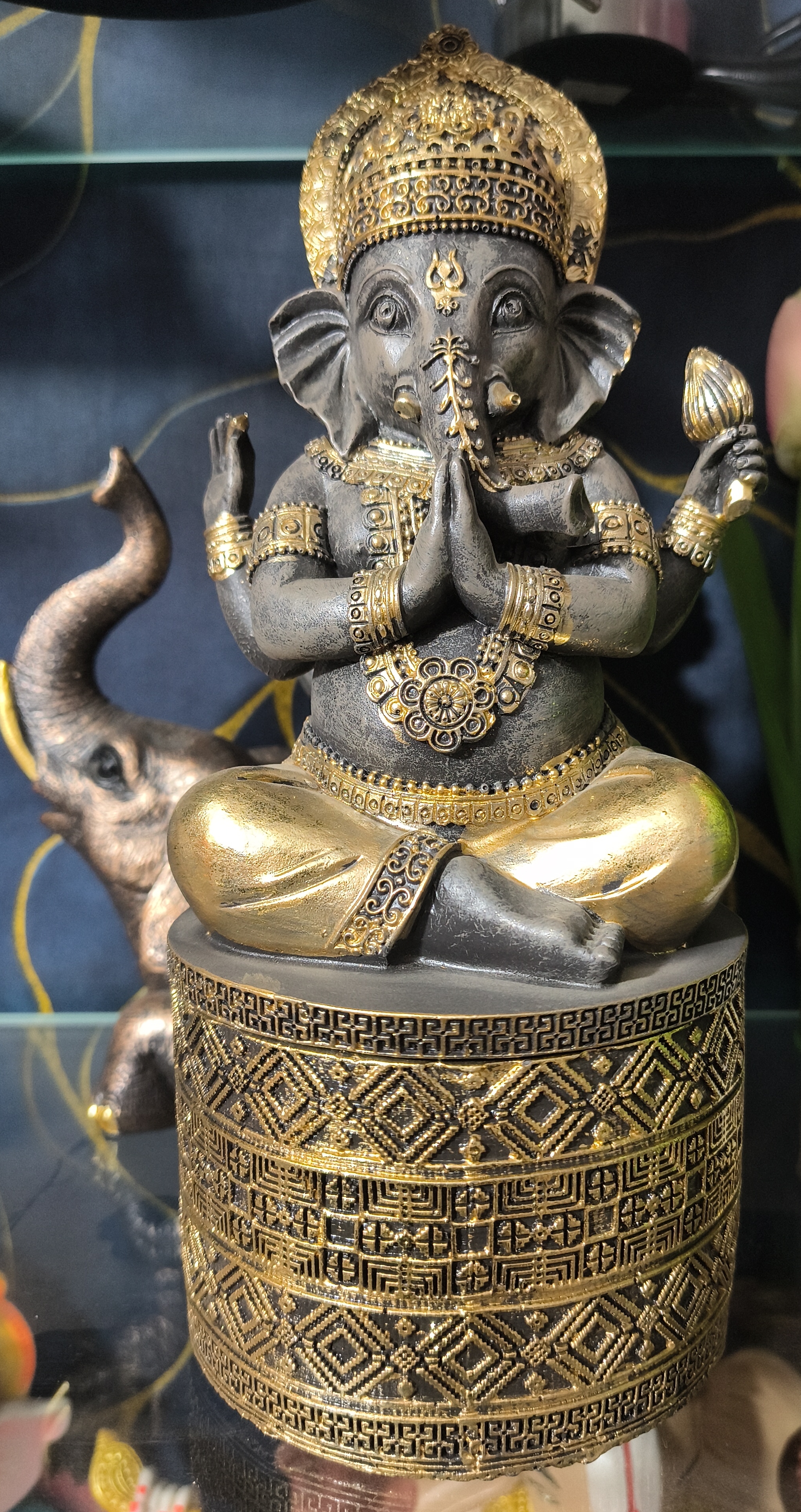 Ornate Ganesha Idol view 2