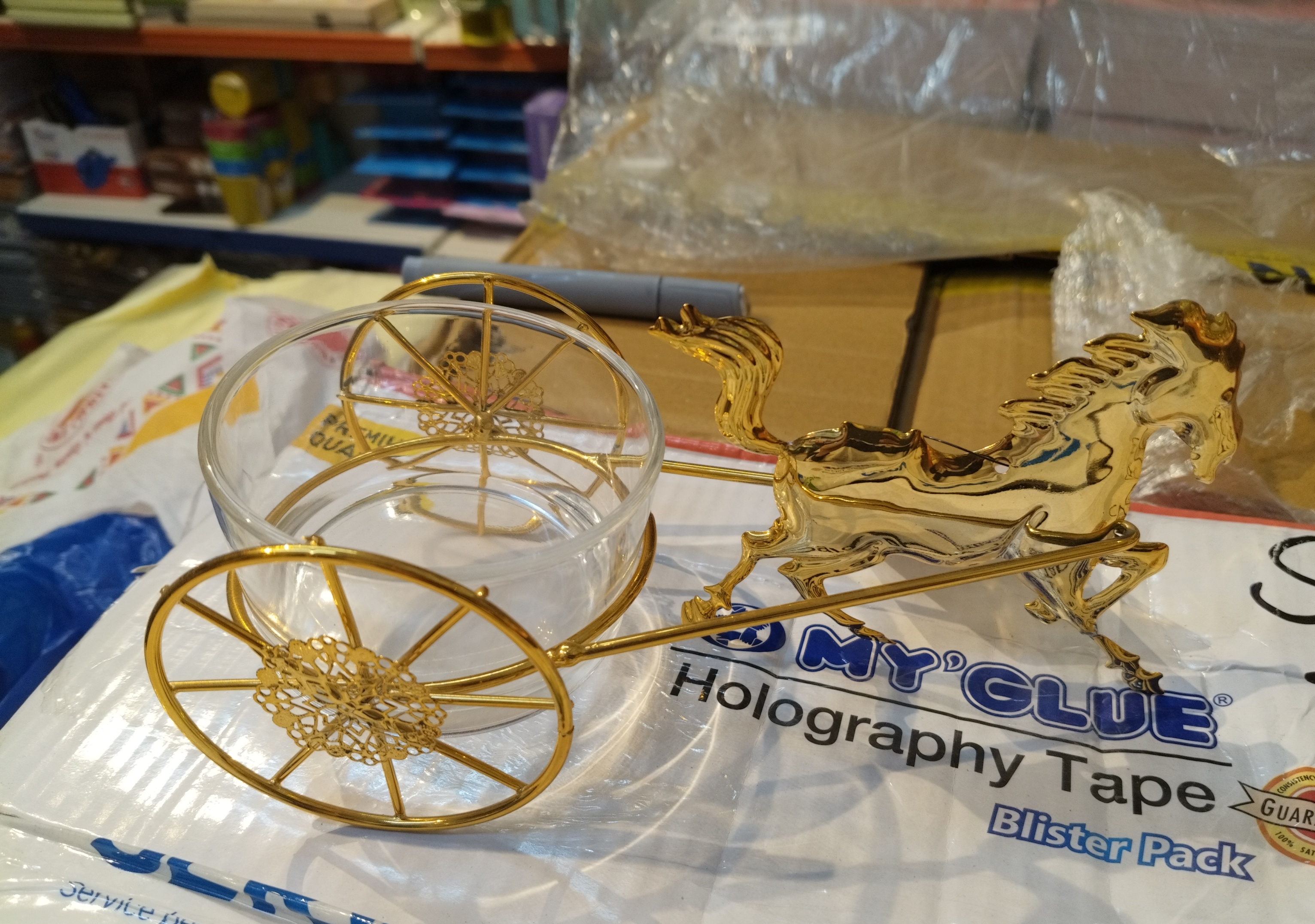 Decorative Cart with Glass view 2