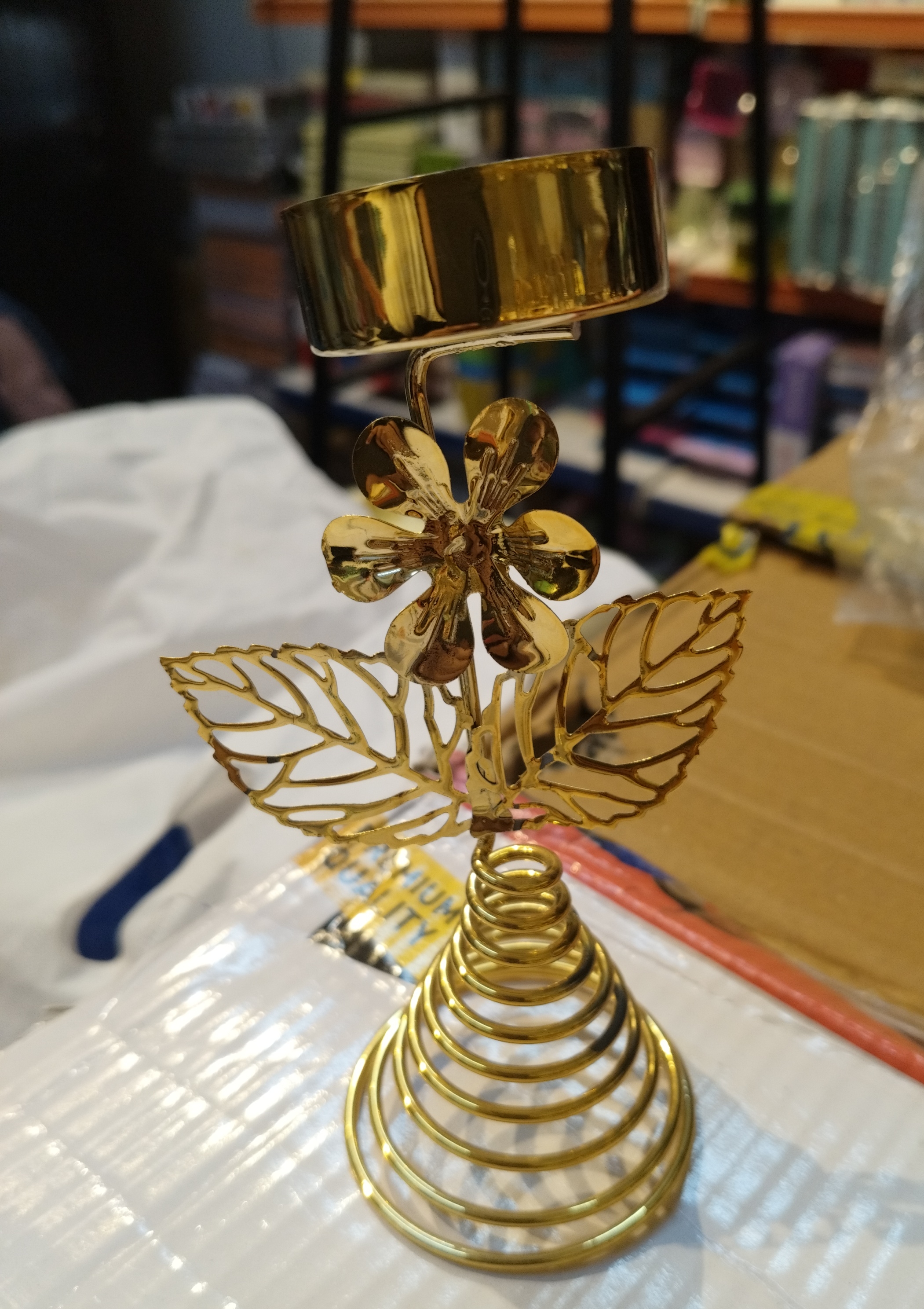 Decorative Flower Candle Holder view 2