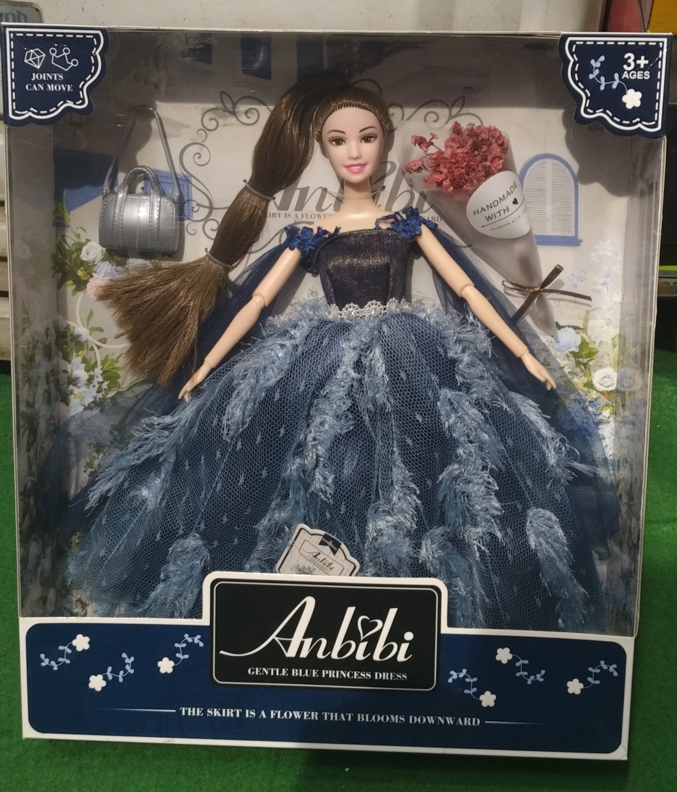 Anbibi Gentle Blue Princess Dress Doll view 2
