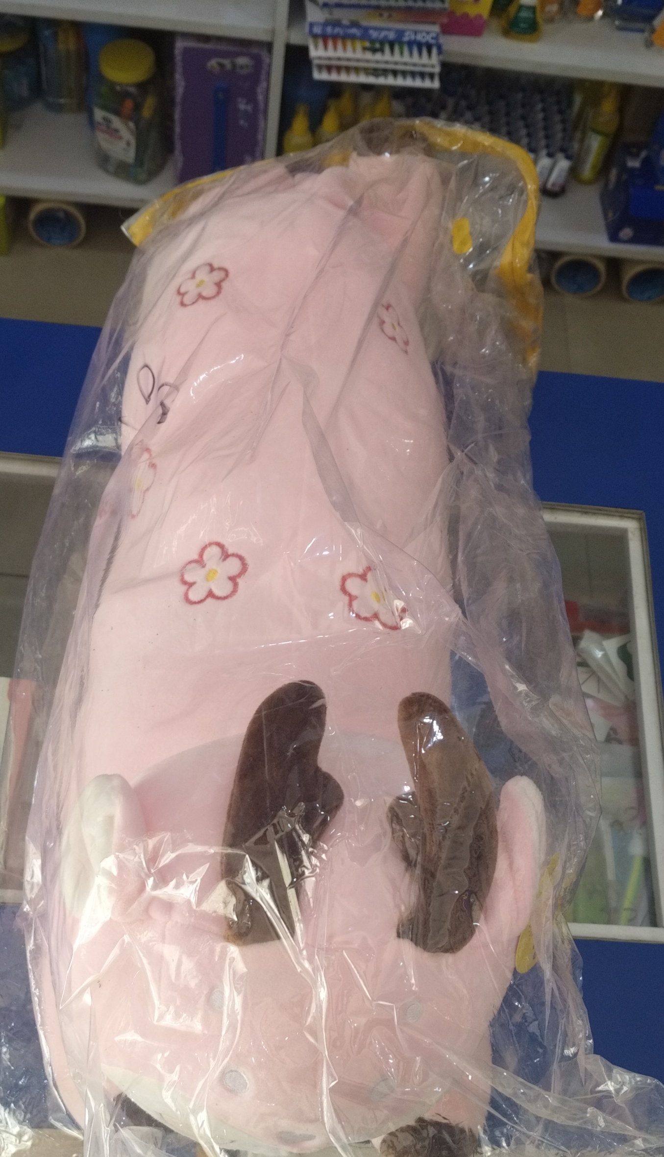 Pink Plush Cow view 2
