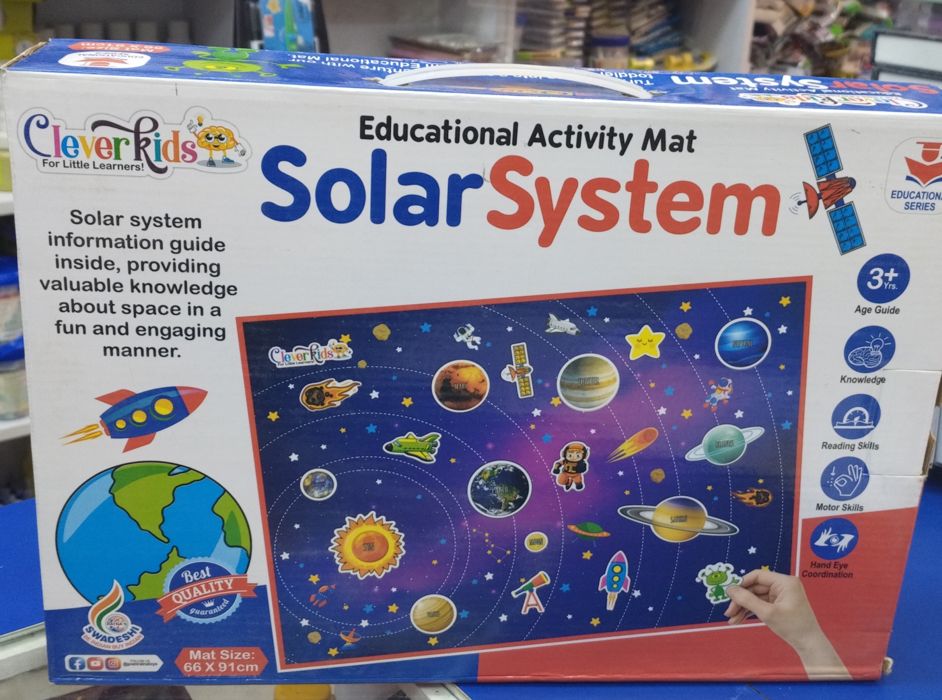 CleverKids Solar System Educational Activity Mat view 2
