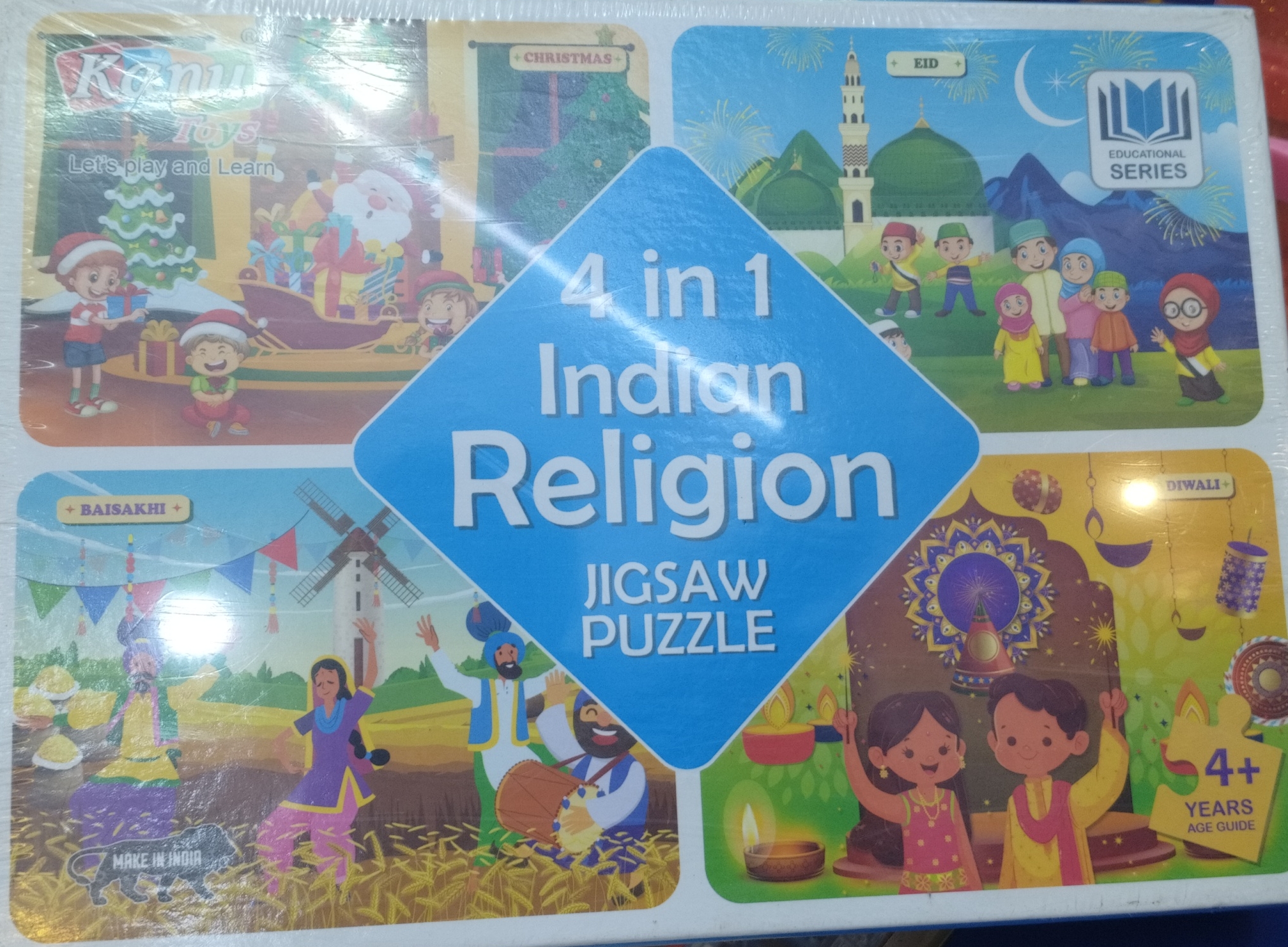 Kanuj Toys 4 in 1 Indian Religion Jigsaw Puzzle view 2