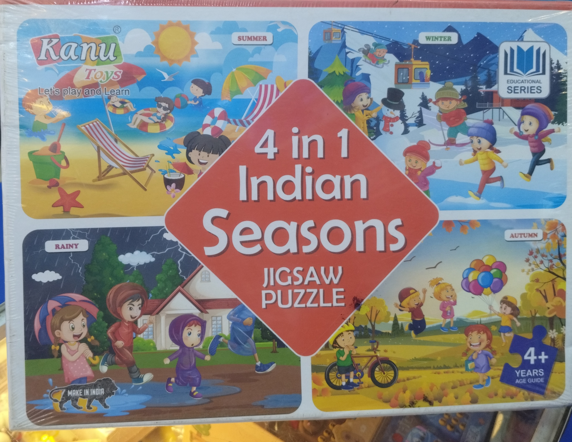 Kanu Toys 4 in 1 Indian Seasons Jigsaw Puzzle view 2