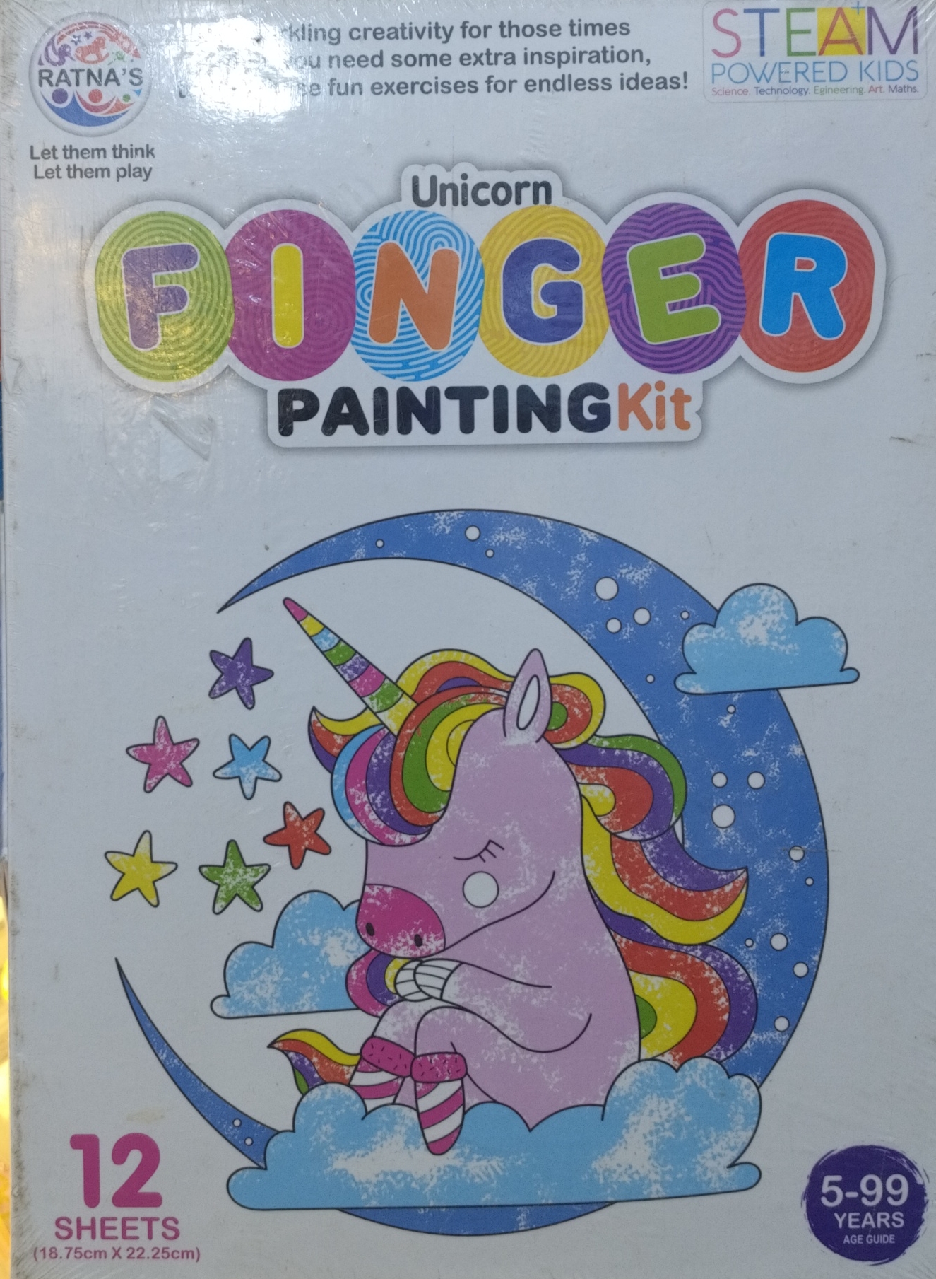 Ratnas Unicorn Finger Painting Kit view 2