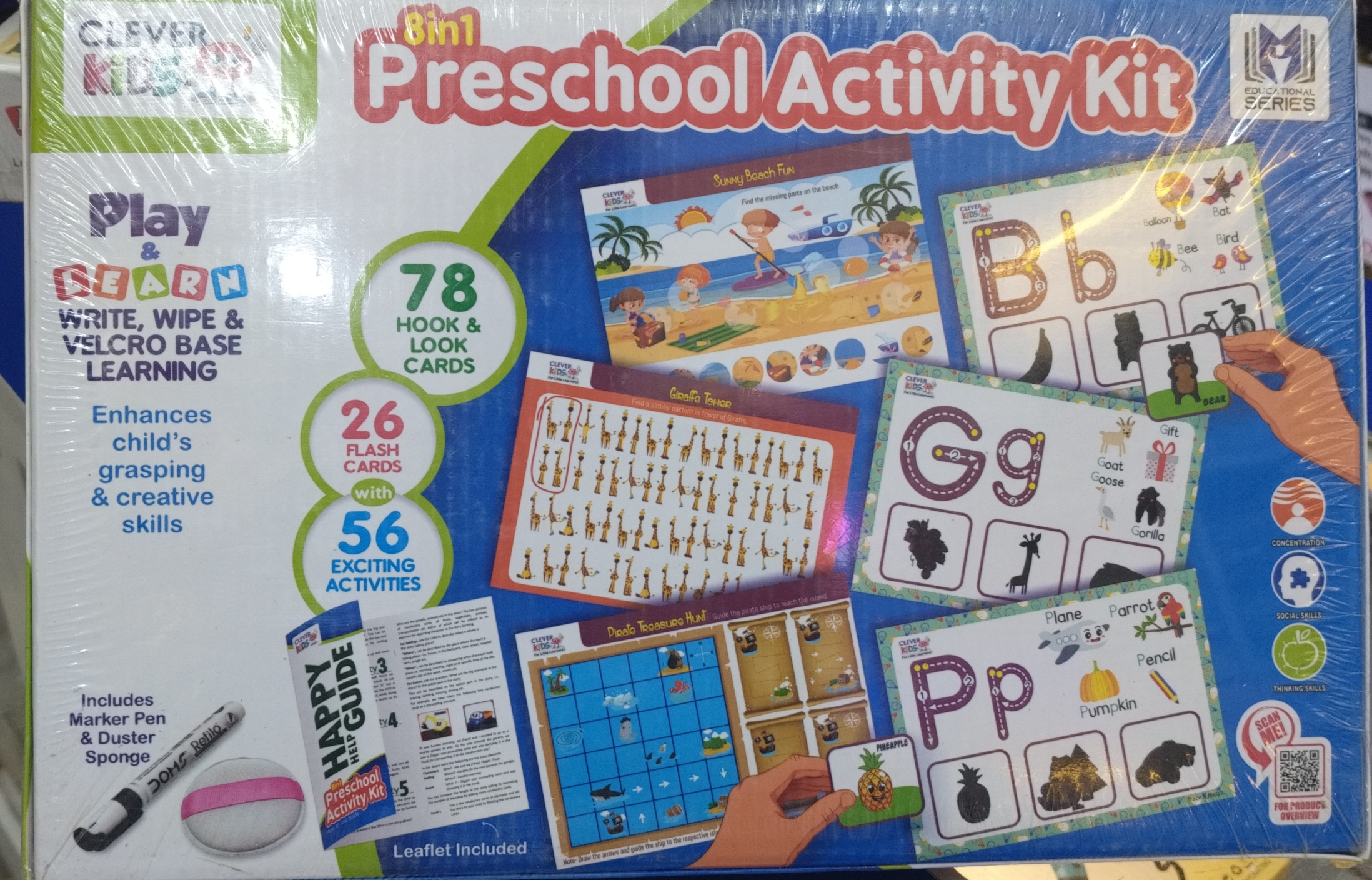 Clever Kids 8-in-1 Preschool Activity Kit view 2