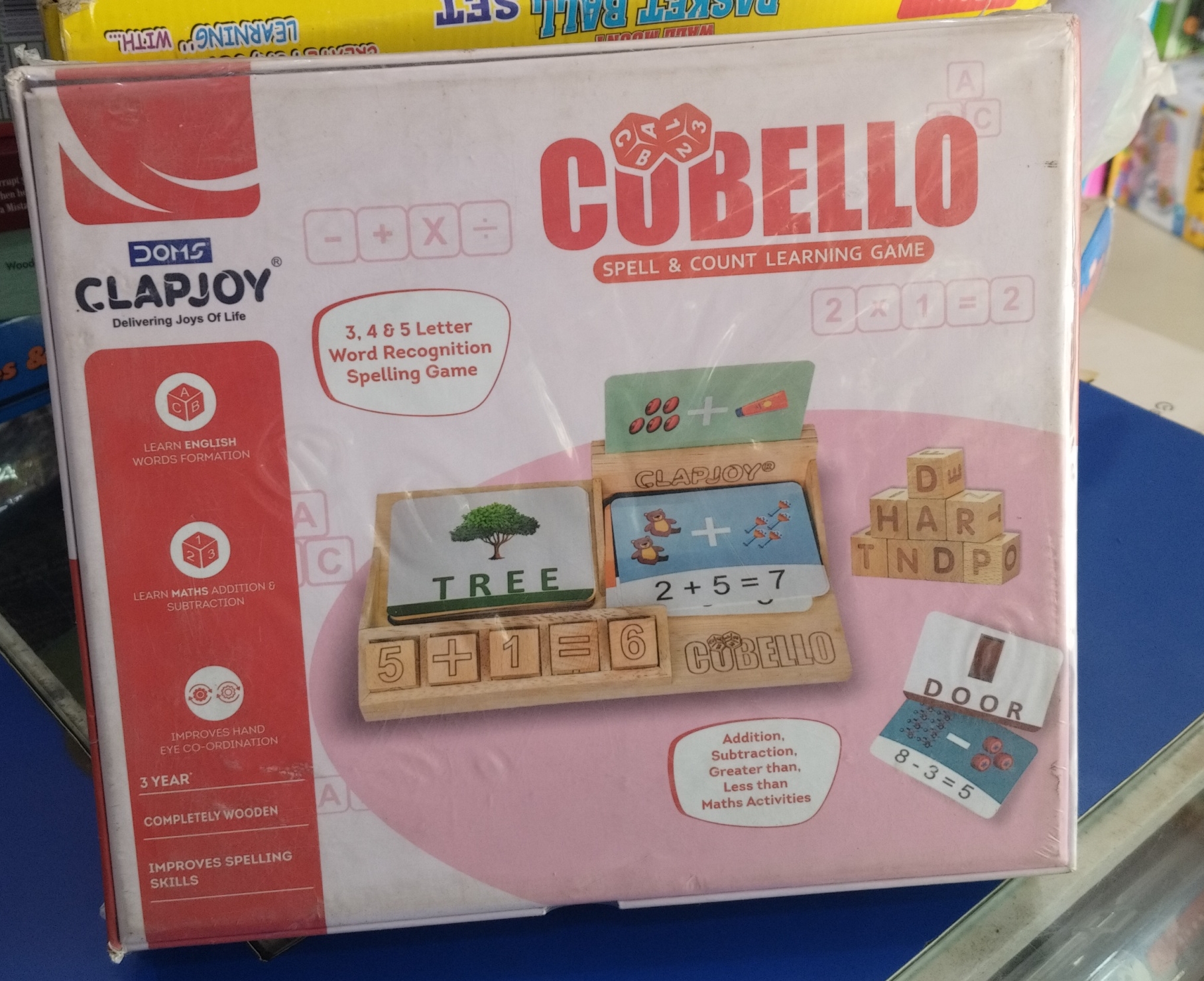 Doms Clapjoy Cubello Spell & Count Learning Game view 2