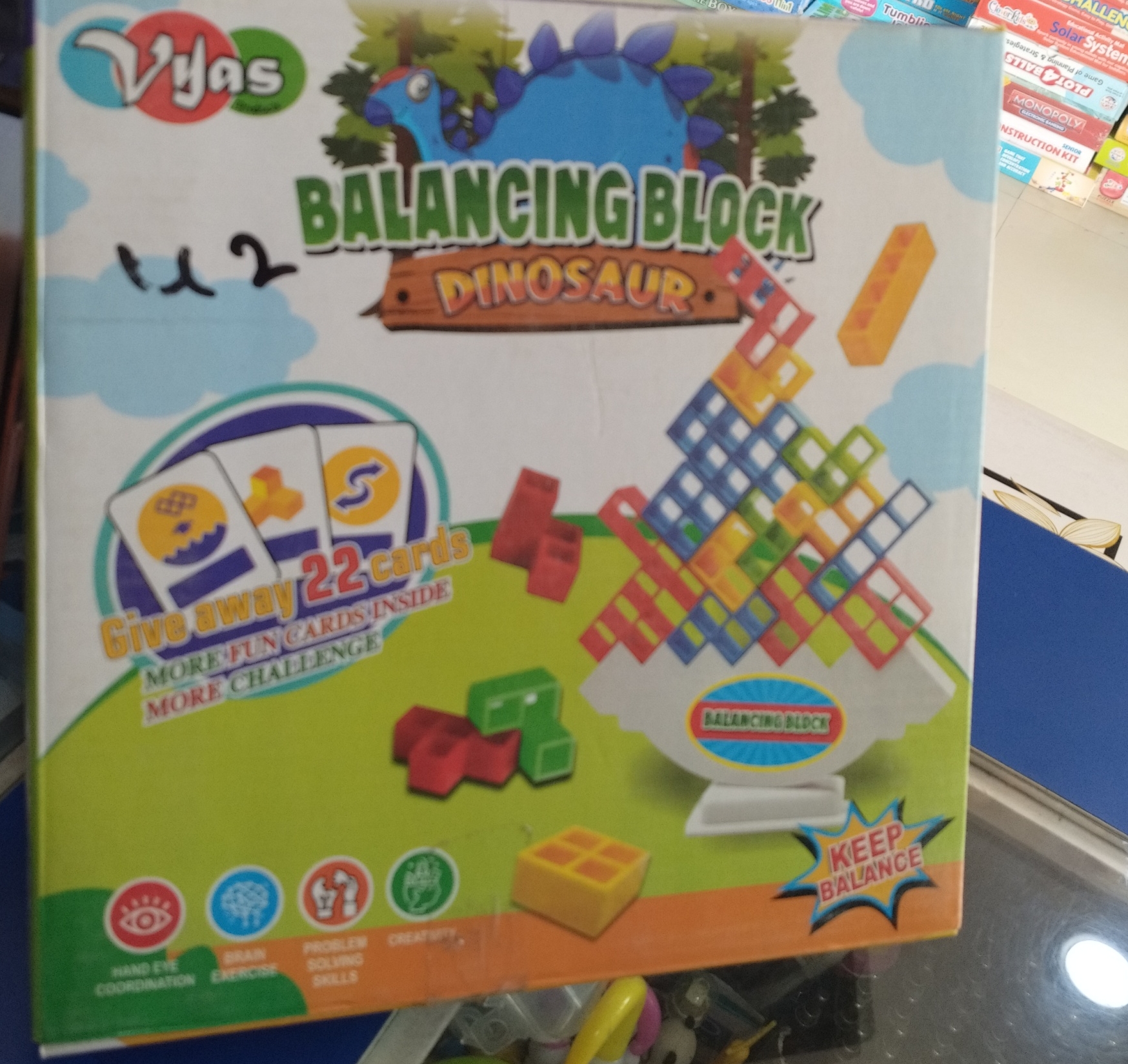 Vyas Balancing Block Dinosaur view 2