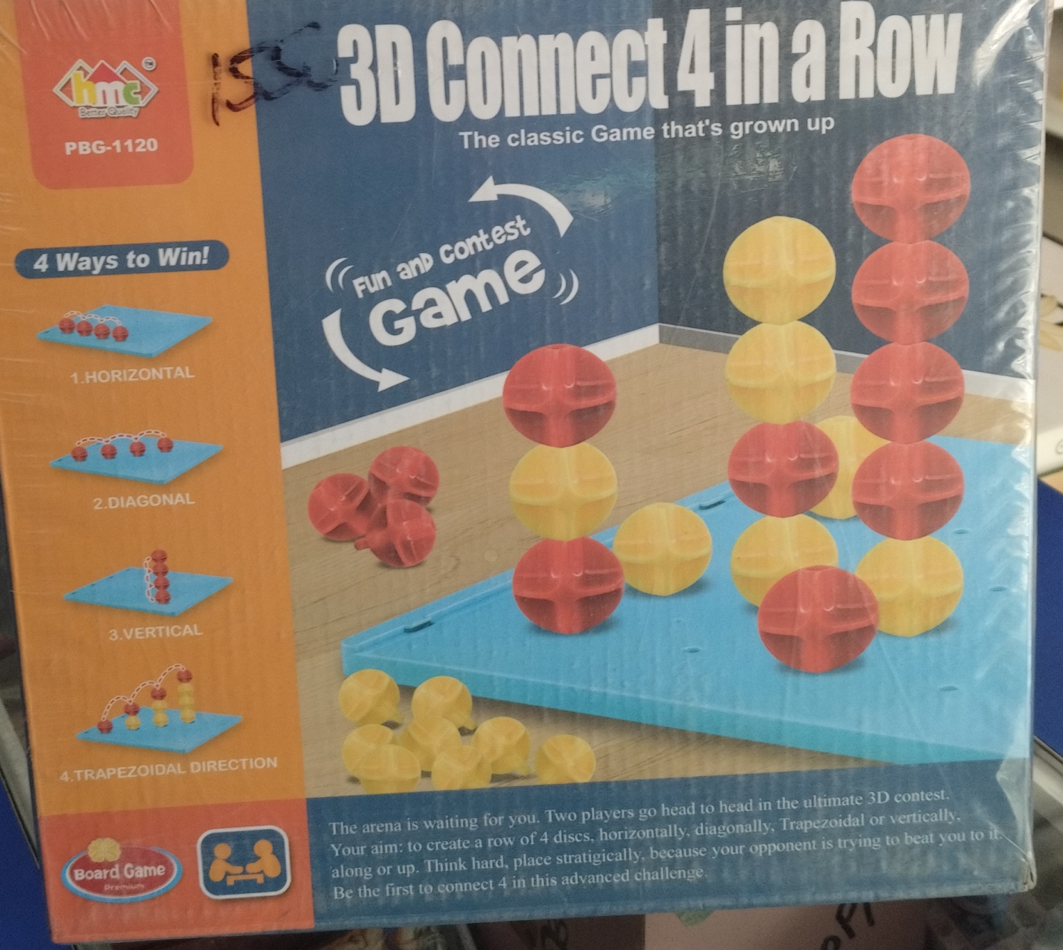 3D Connect 4 in a Row view 2