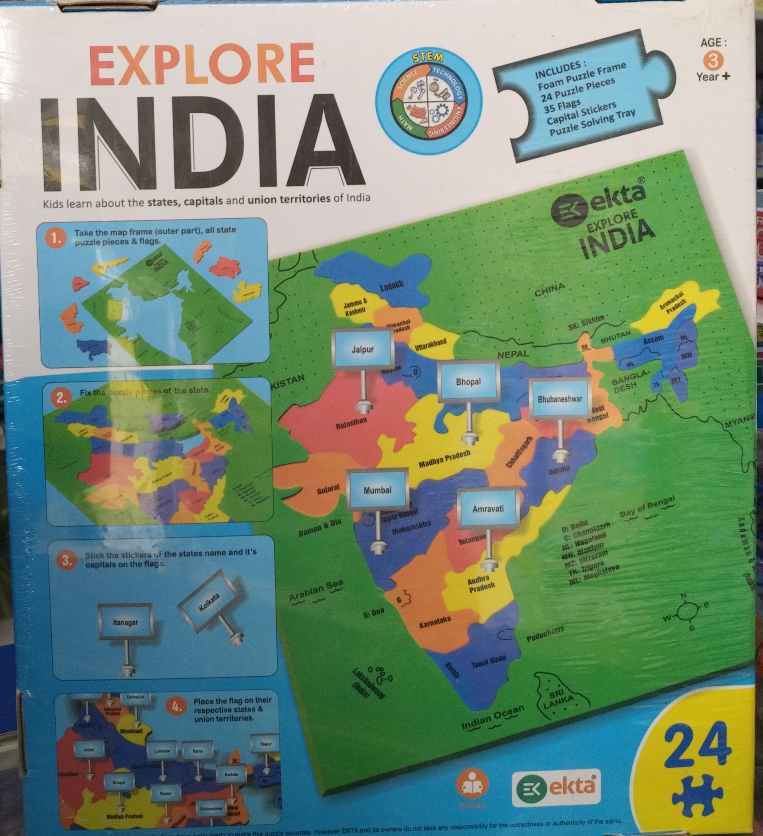 Explore India Puzzle by Ekta view 2