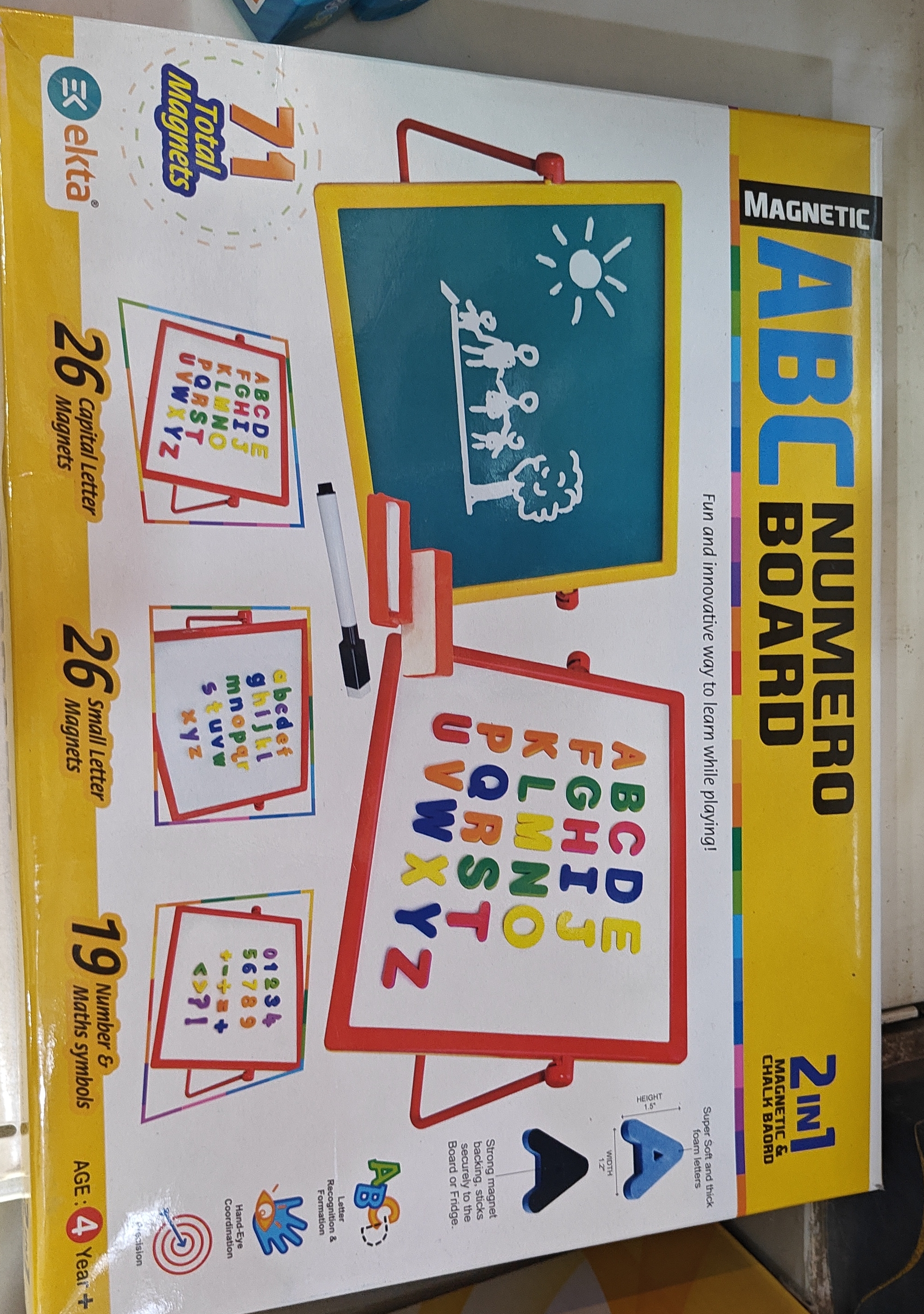 Magnetic ABC Numero Board view 2
