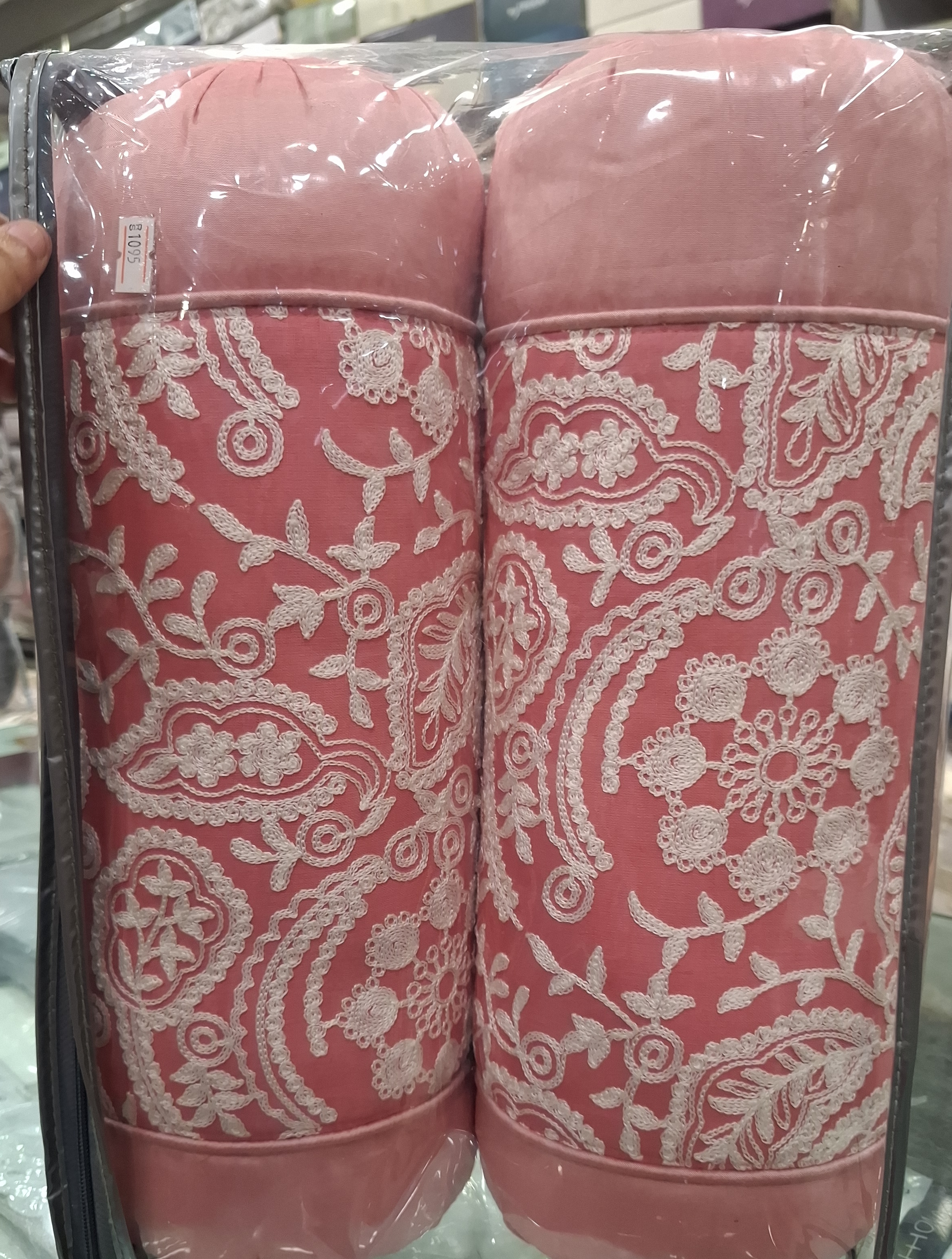 Embroidered Bolster Cushions view 2