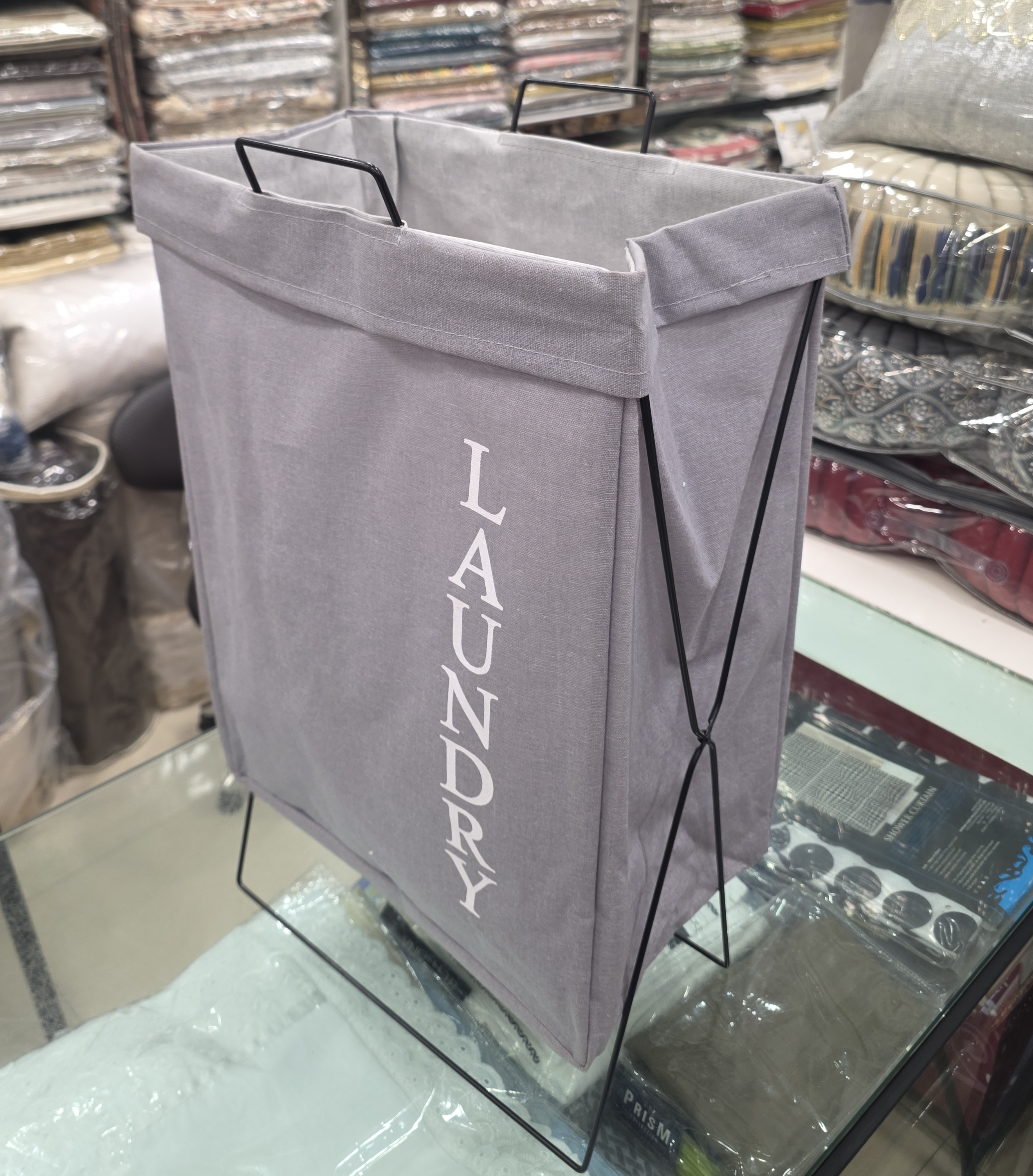 Gray Laundry Bag view 2