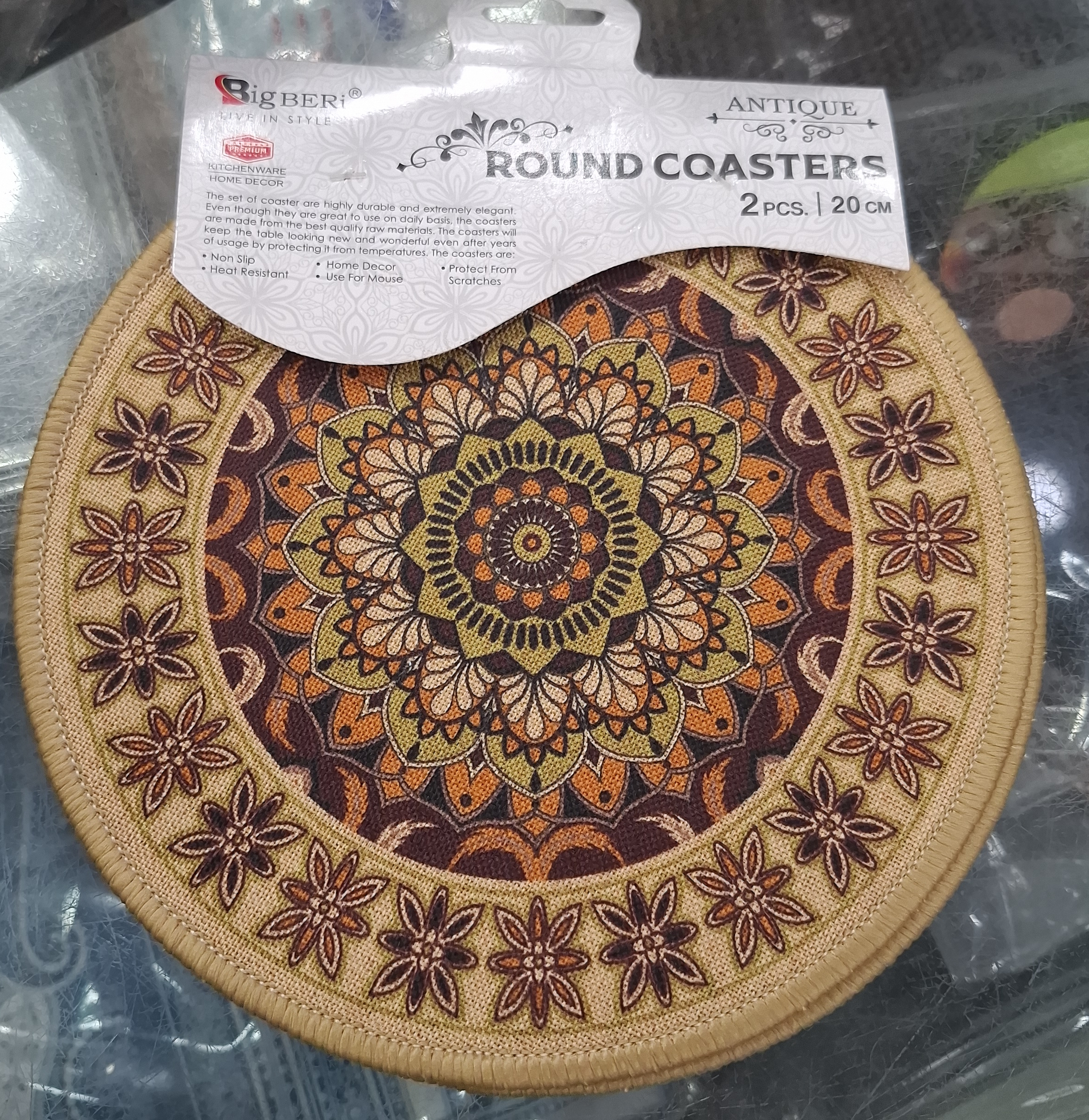 Bigber Antique Round Coasters view 2