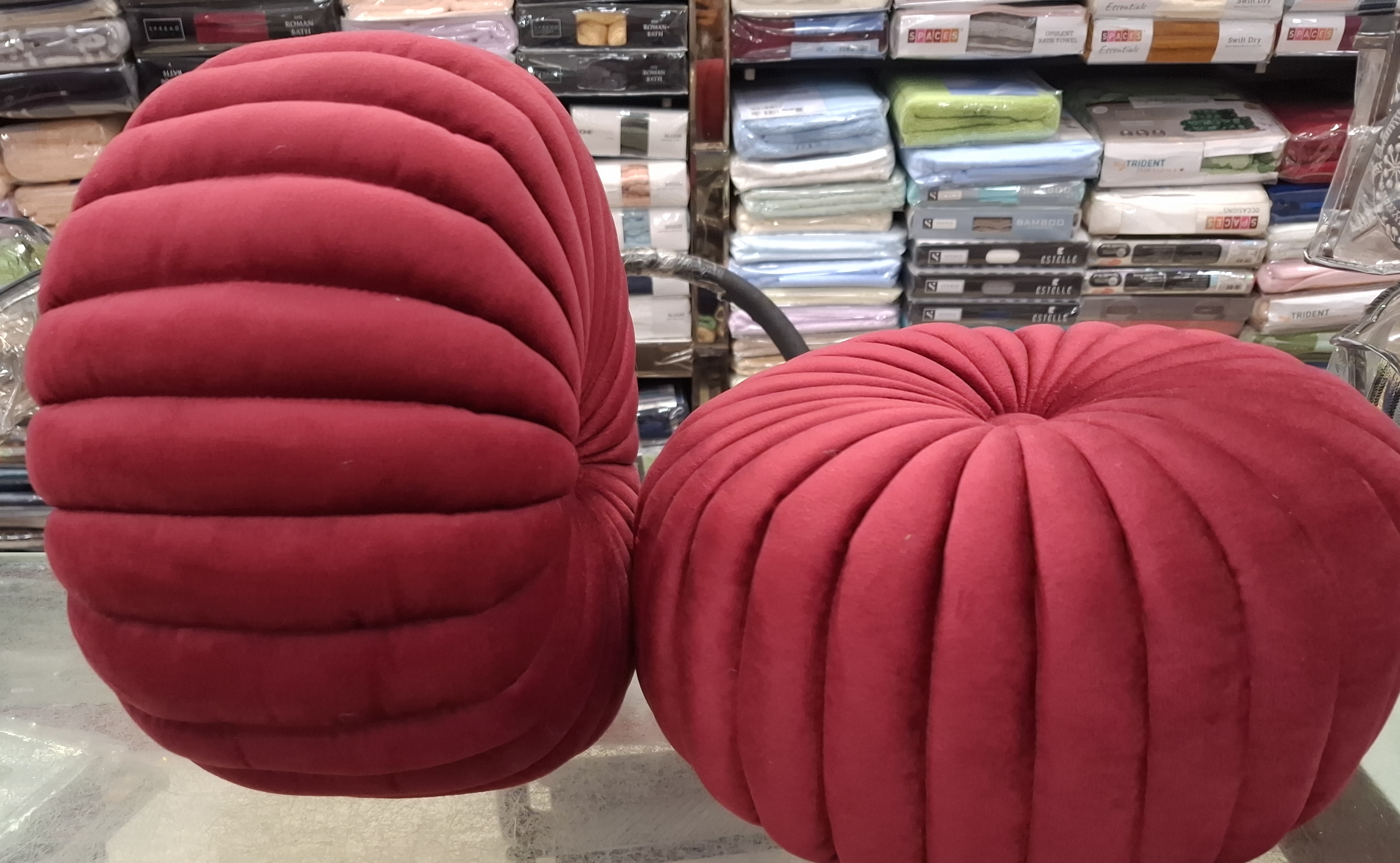 Velvet Round Cushions view 2