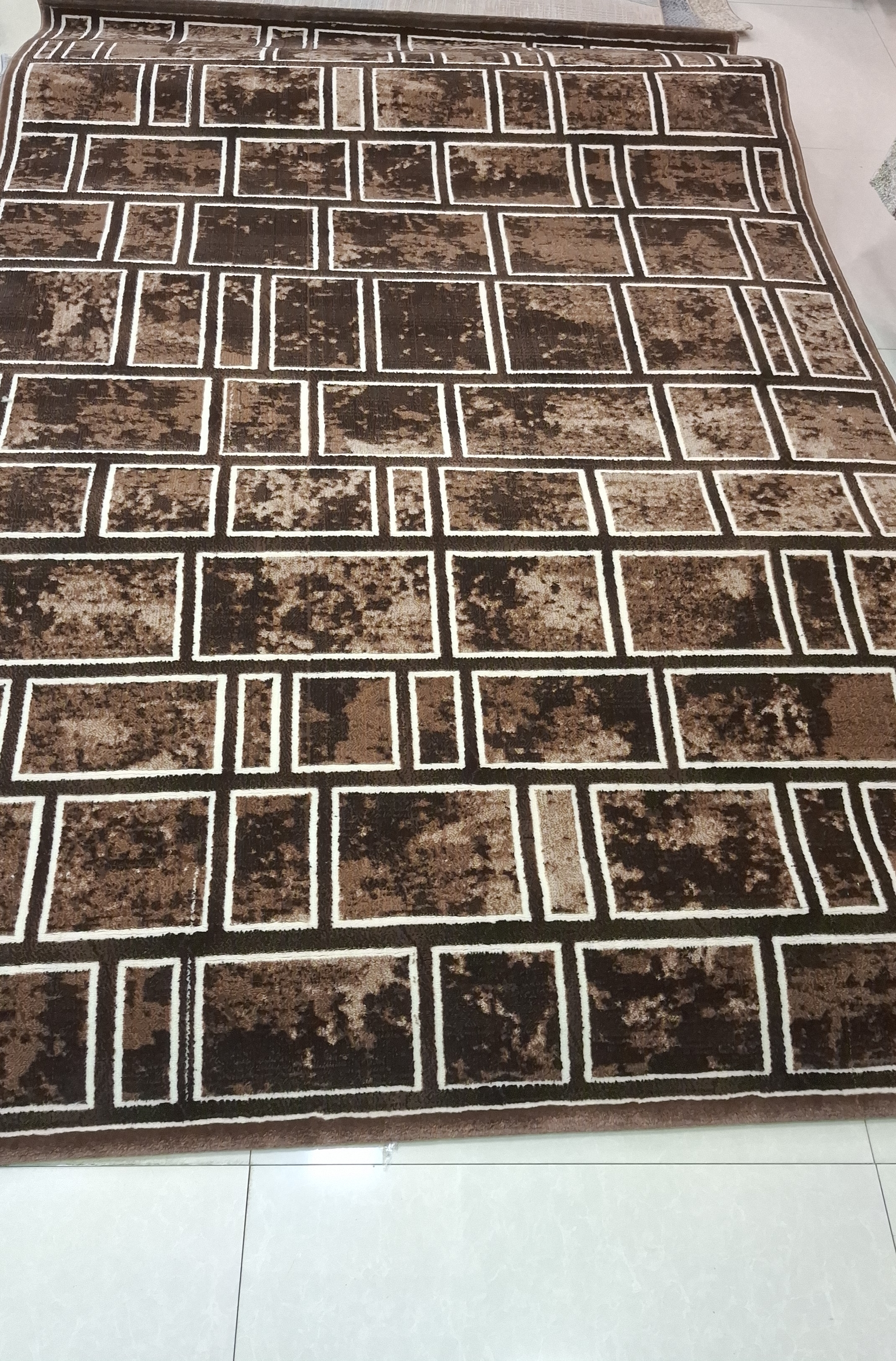 Modern Brick Pattern Carpet view 2