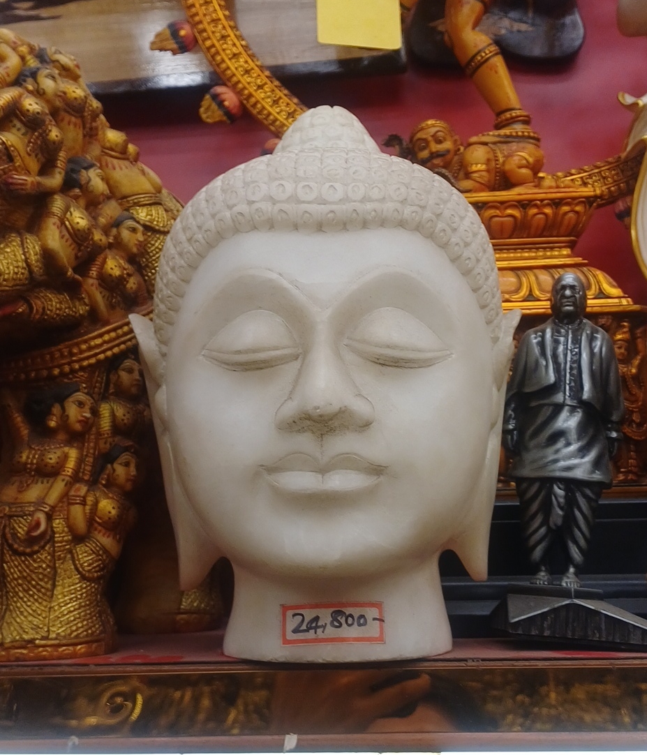 Buddha Head Sculpture view 2