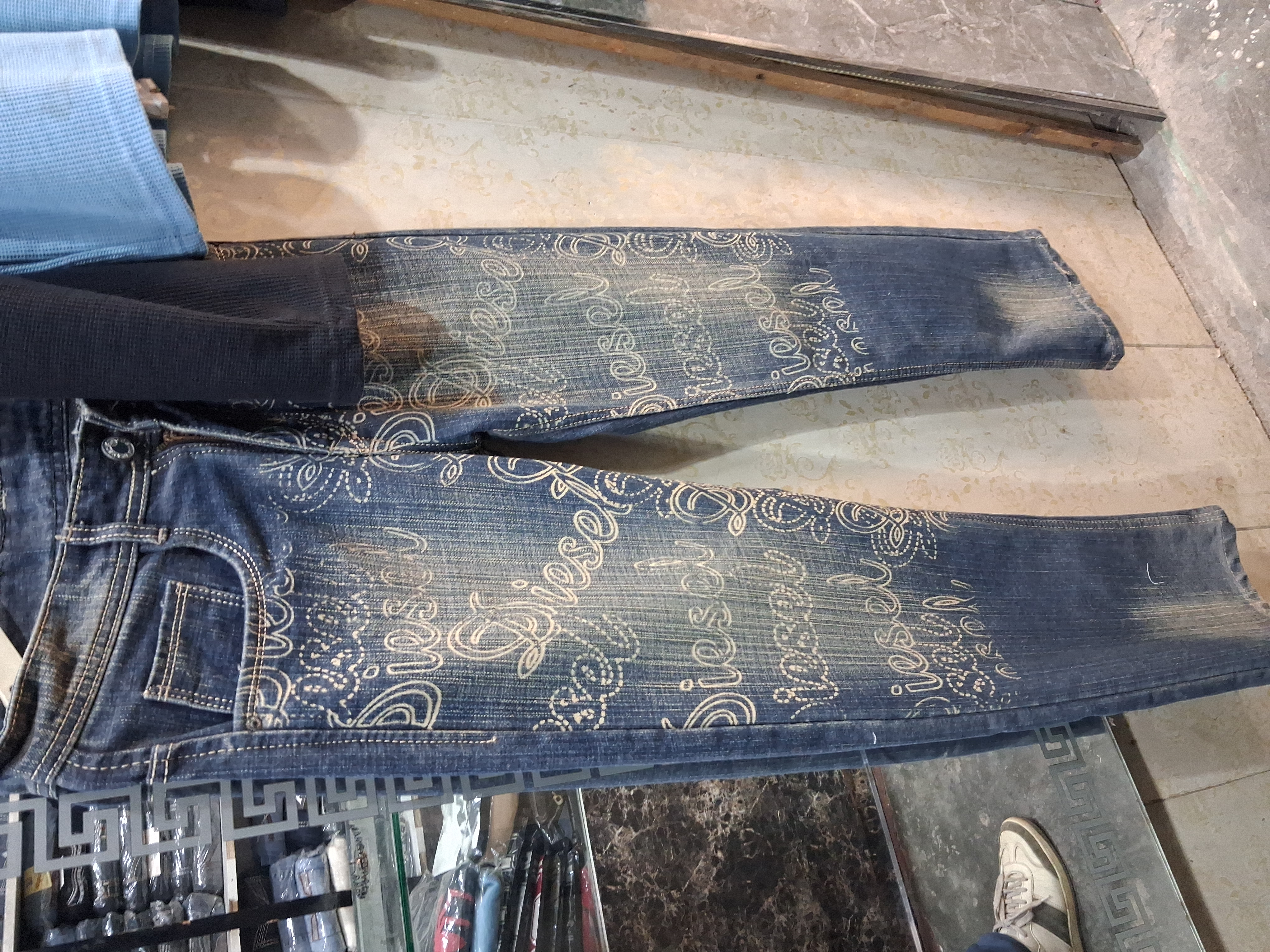 Diesel Embroidered Jeans view 2