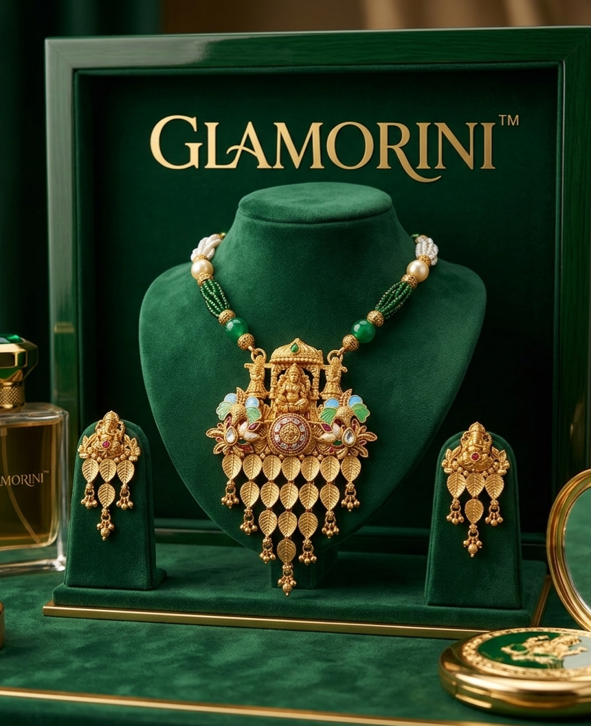 Long ethnic jewellery set