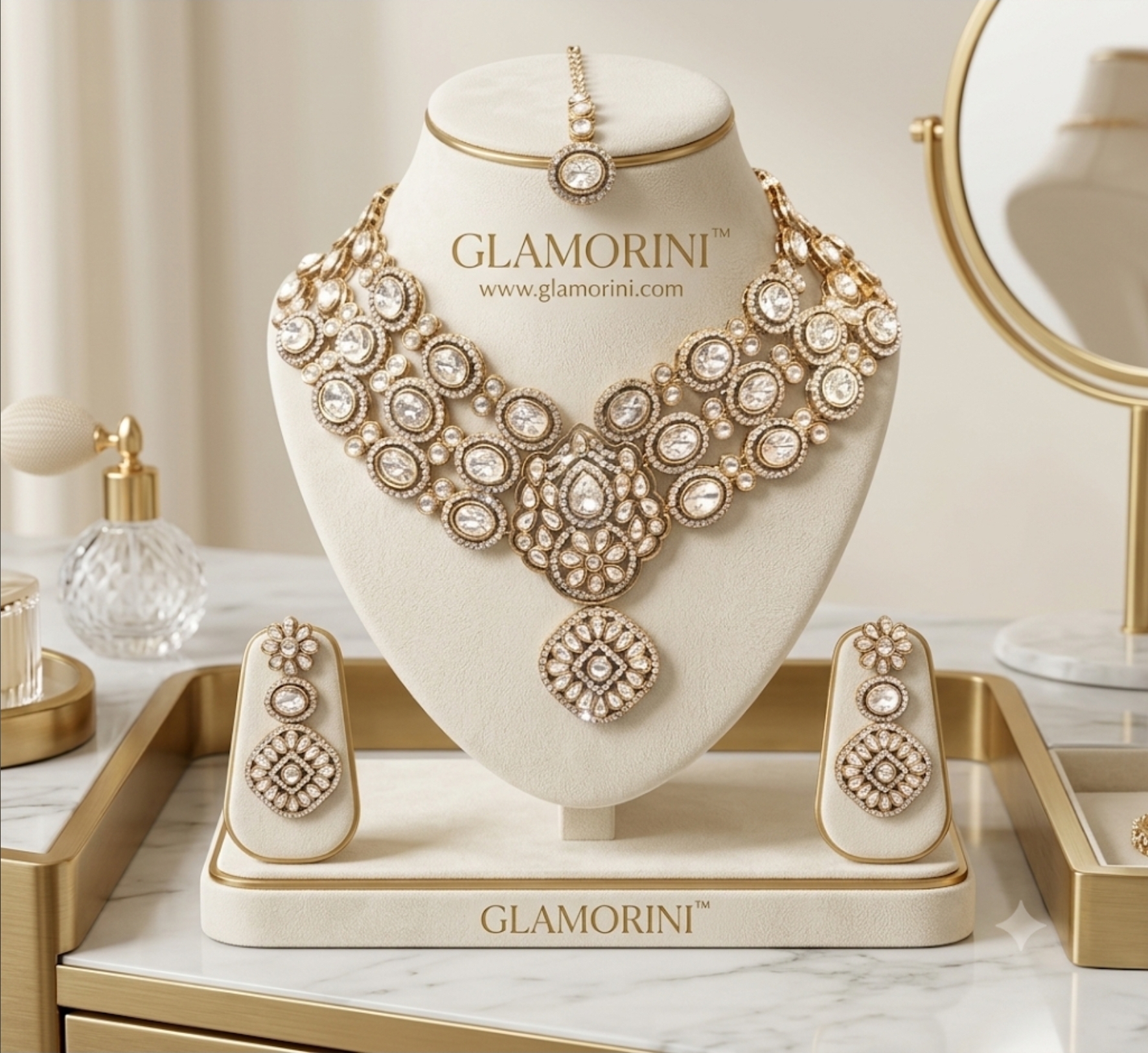 Glamorini American Diamond Necklace view 2