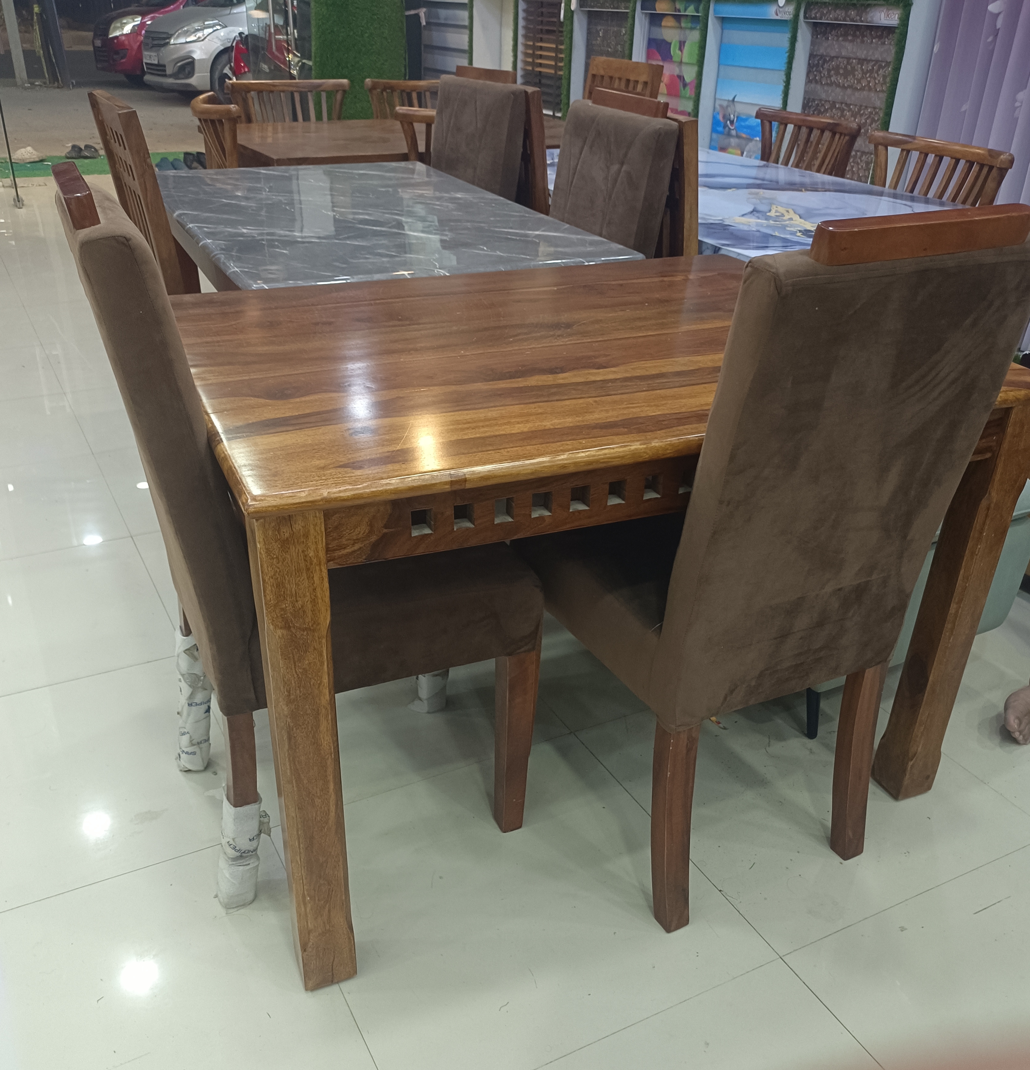 Wooden Dining Table Set view 2