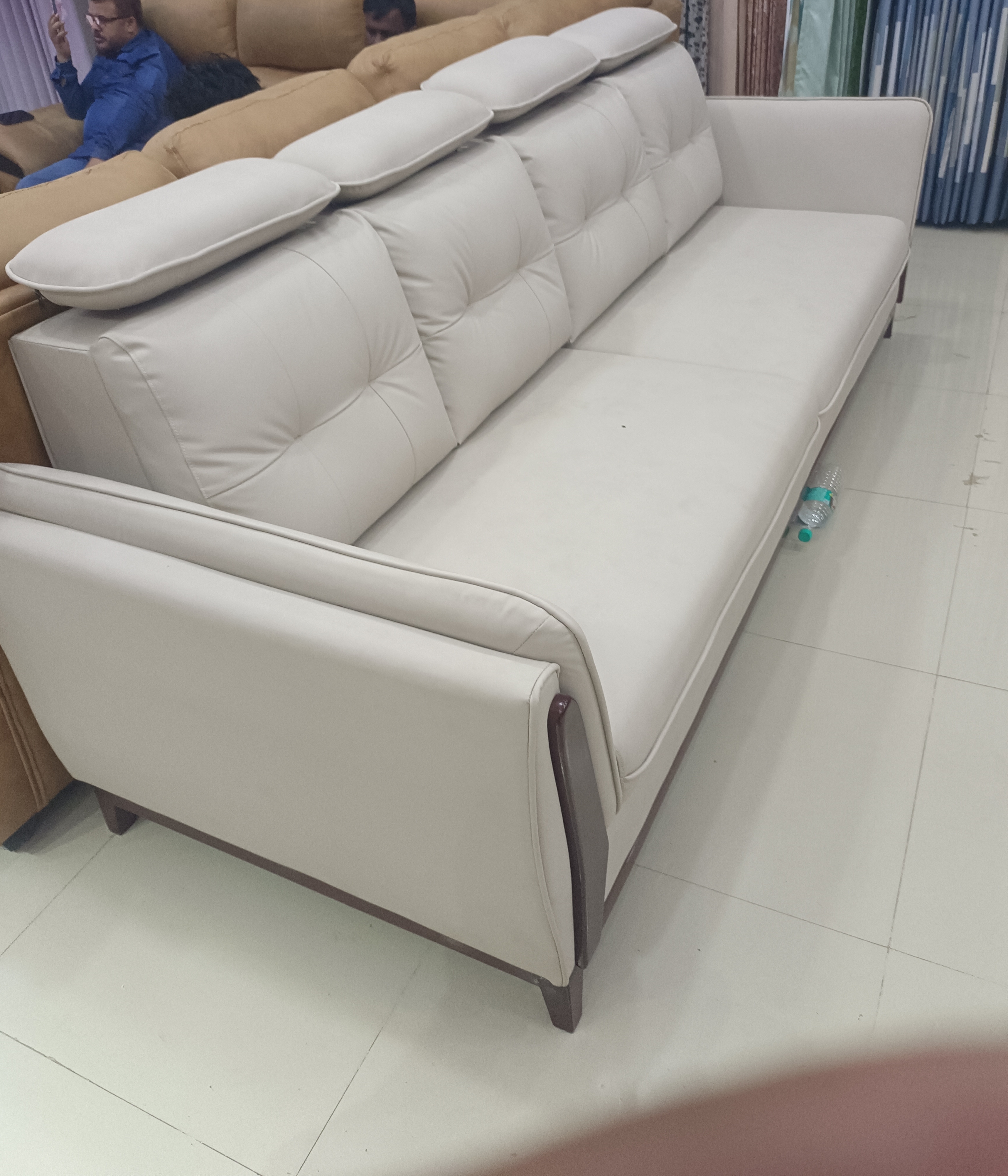Elegant Cream Sofa view 2