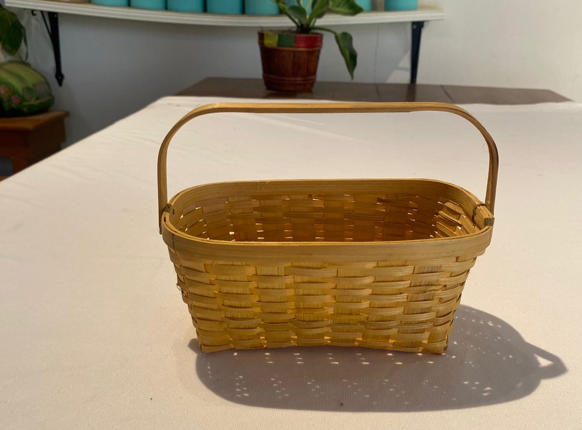 Woven Bamboo Basket view 2